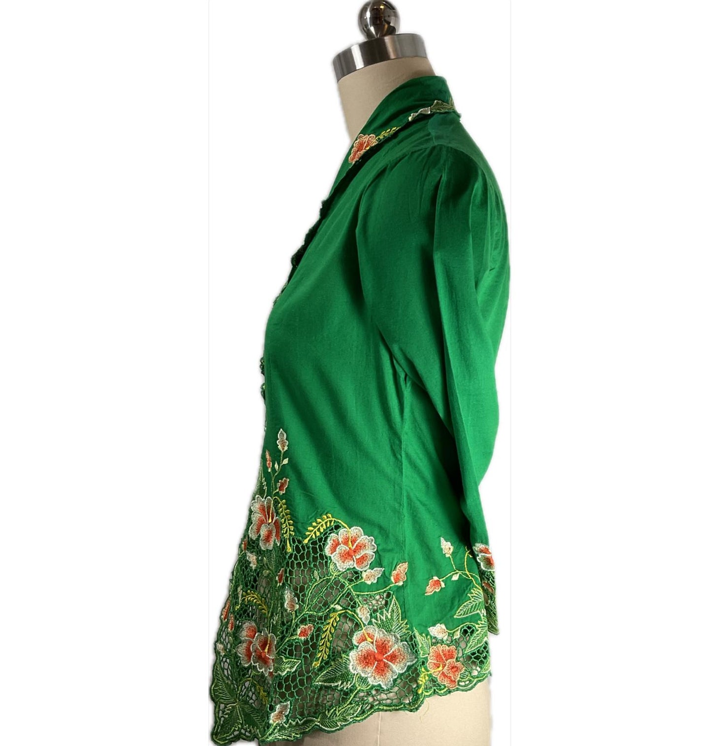 Standard Peranakan Top SPT-S-GREEN-A6013