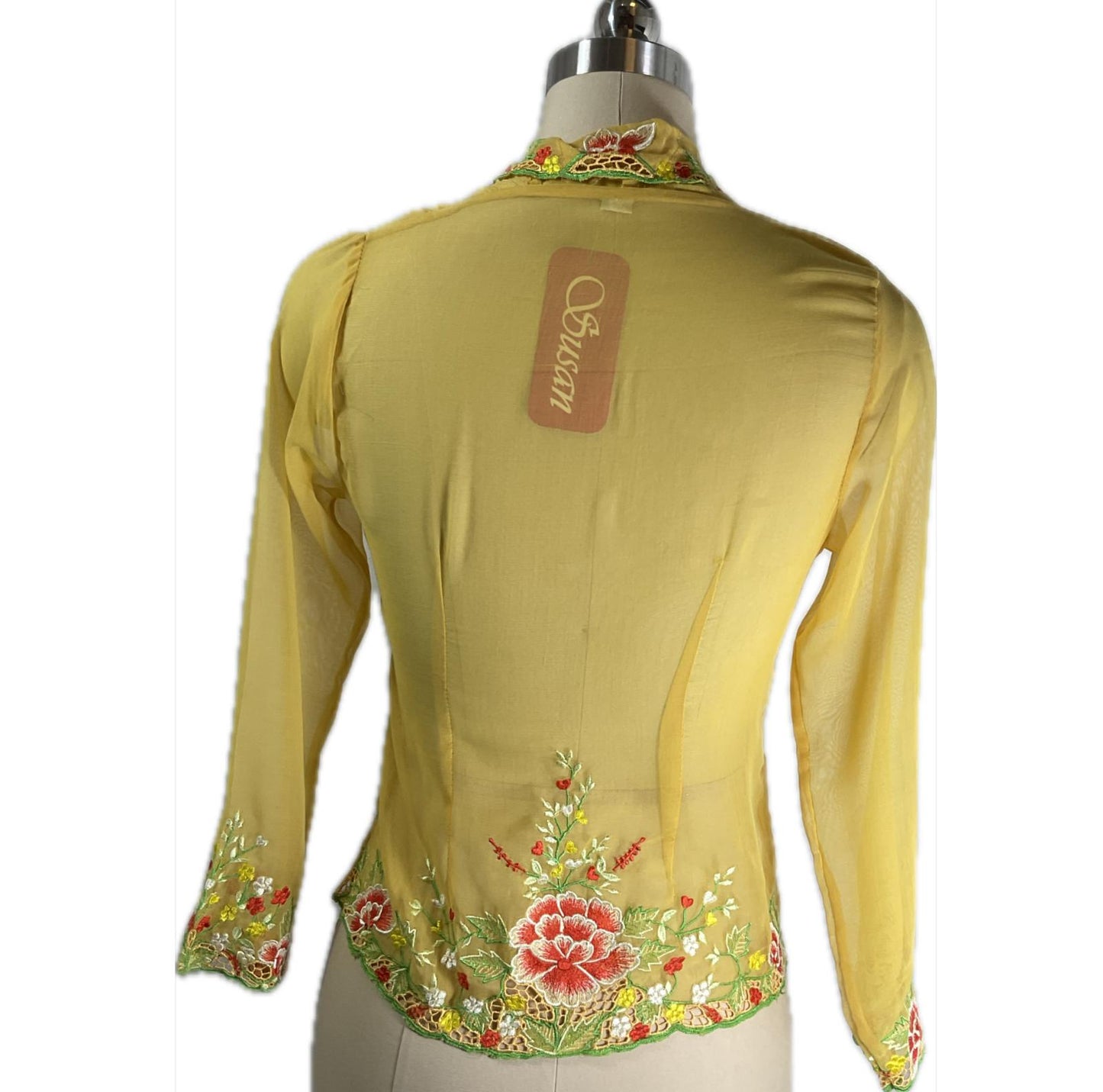 Standard Peranakan Top SPT-S-YELLOW-A6014