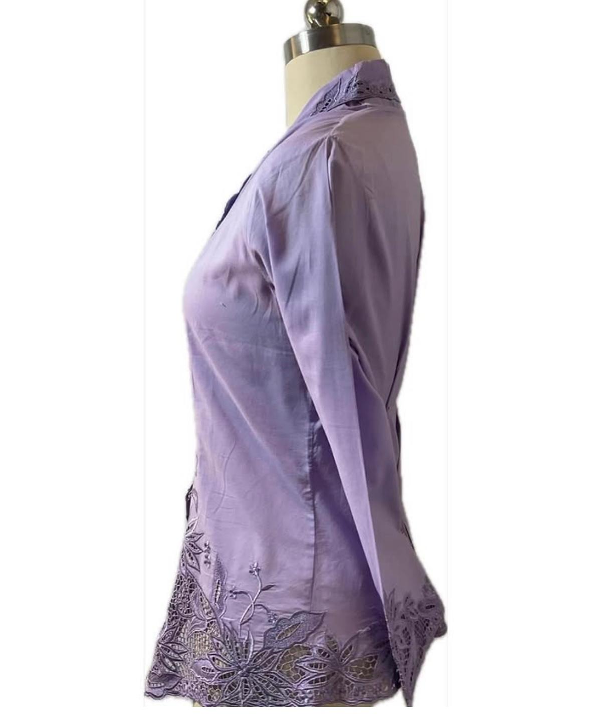 Standard Peranakan Top SPT-L-PURPLE-A666002
