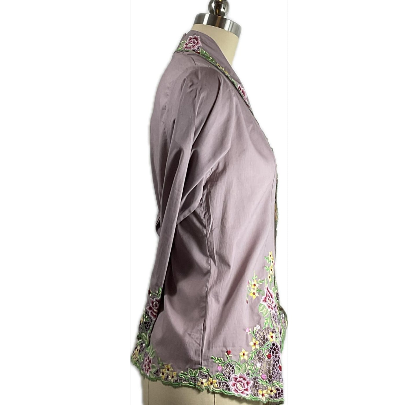 Standard Peranakan Top SPT-L-GREY-A666008