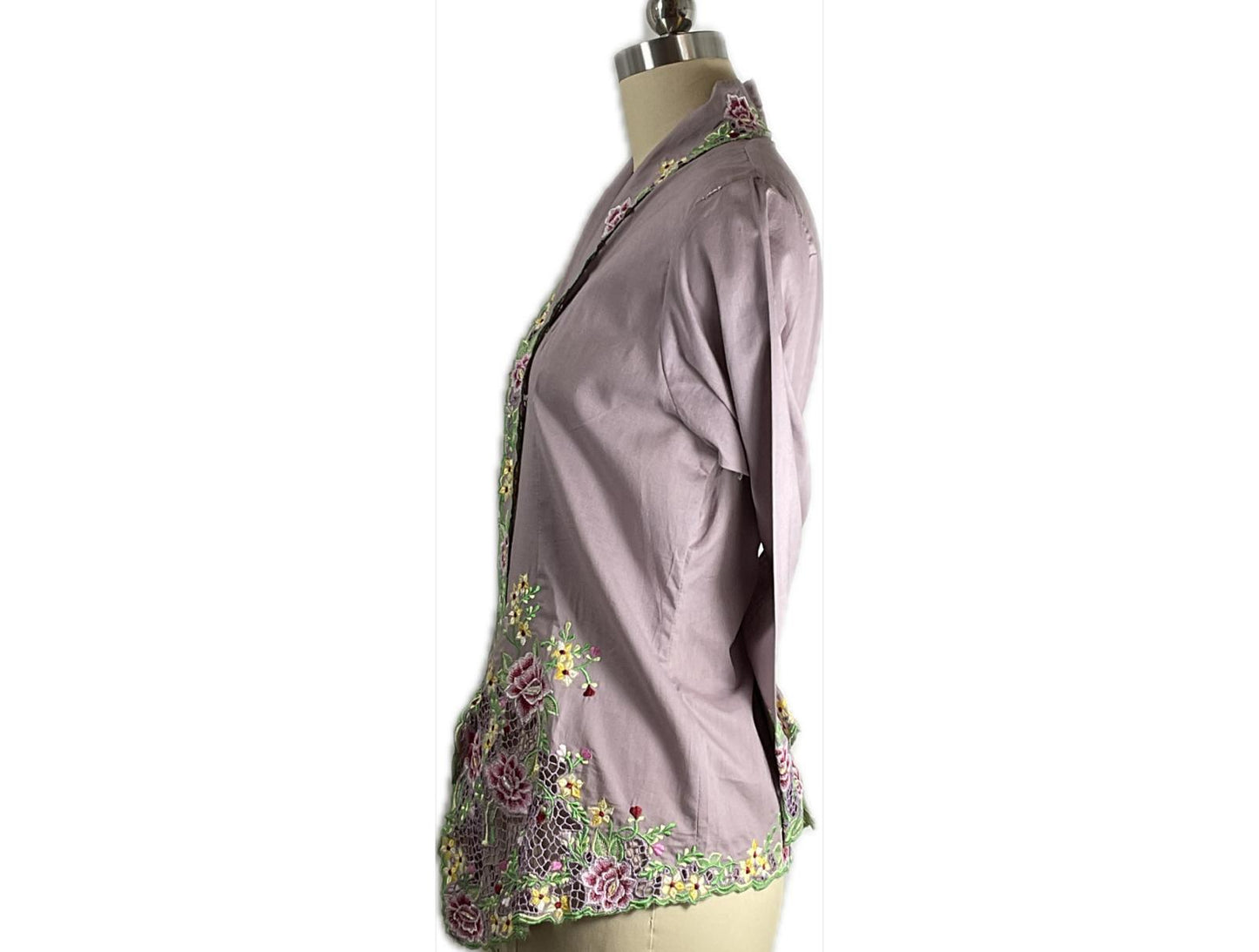 Standard Peranakan Top SPT-L-GREY-A666008