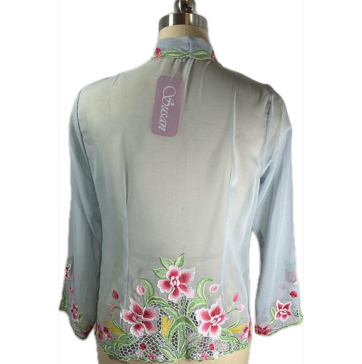 Standard Peranakan Top SPT-L-BLUE-A666003