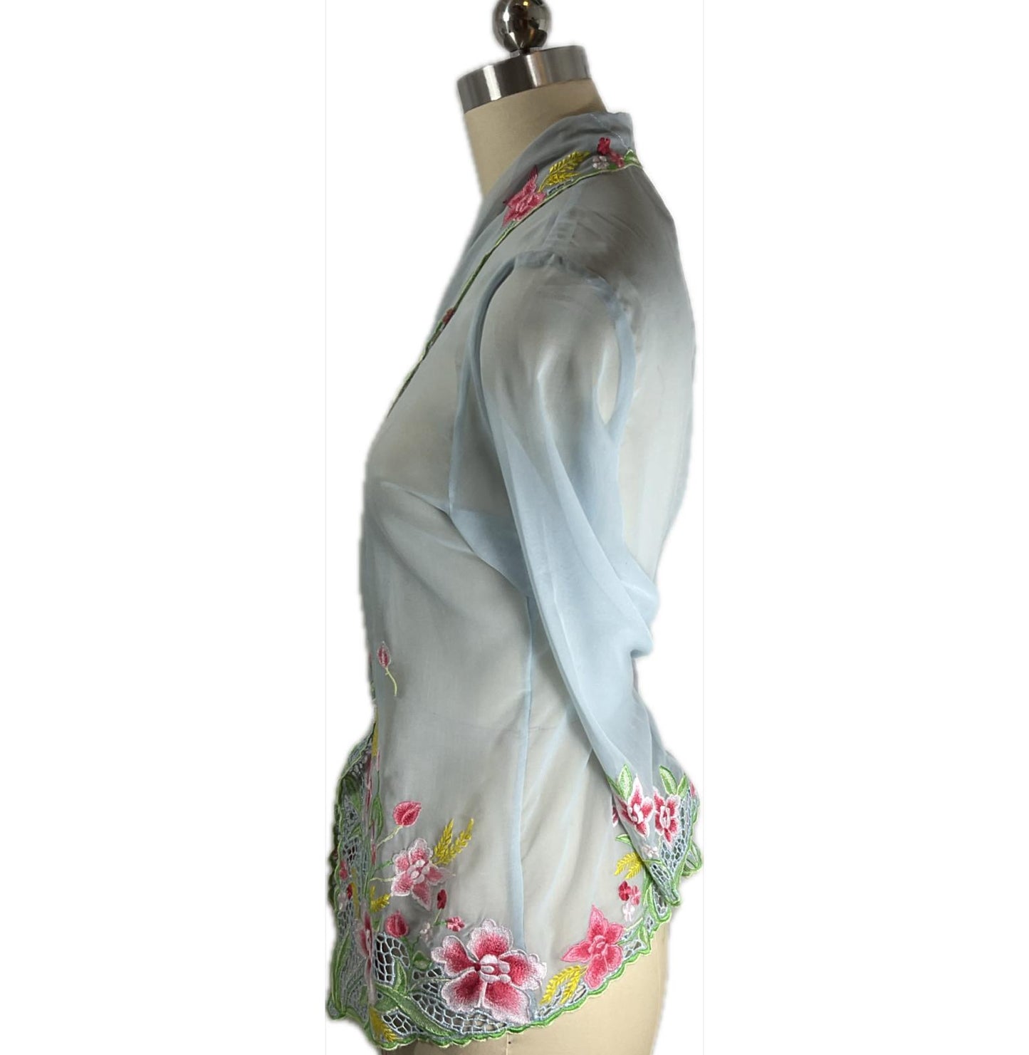 Standard Peranakan Top SPT-L-BLUE-A666003