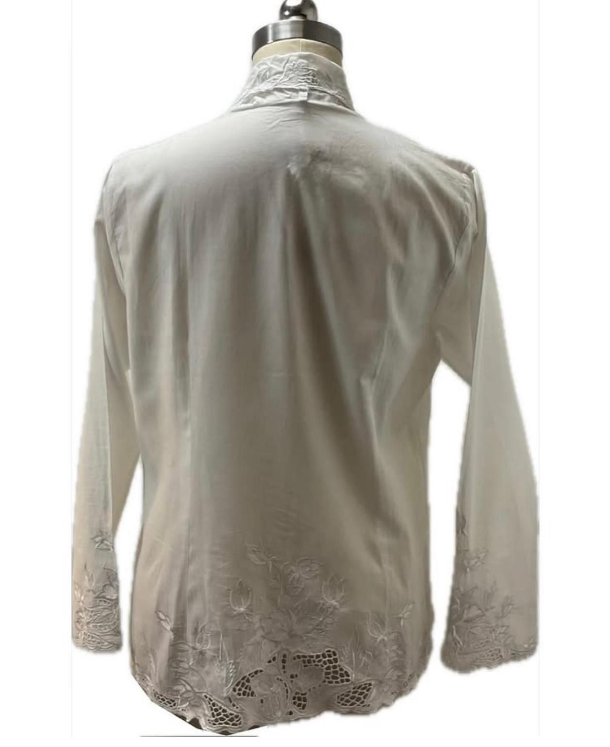 Standard Peranakan Top SPT-XL-WHITE-A6666004