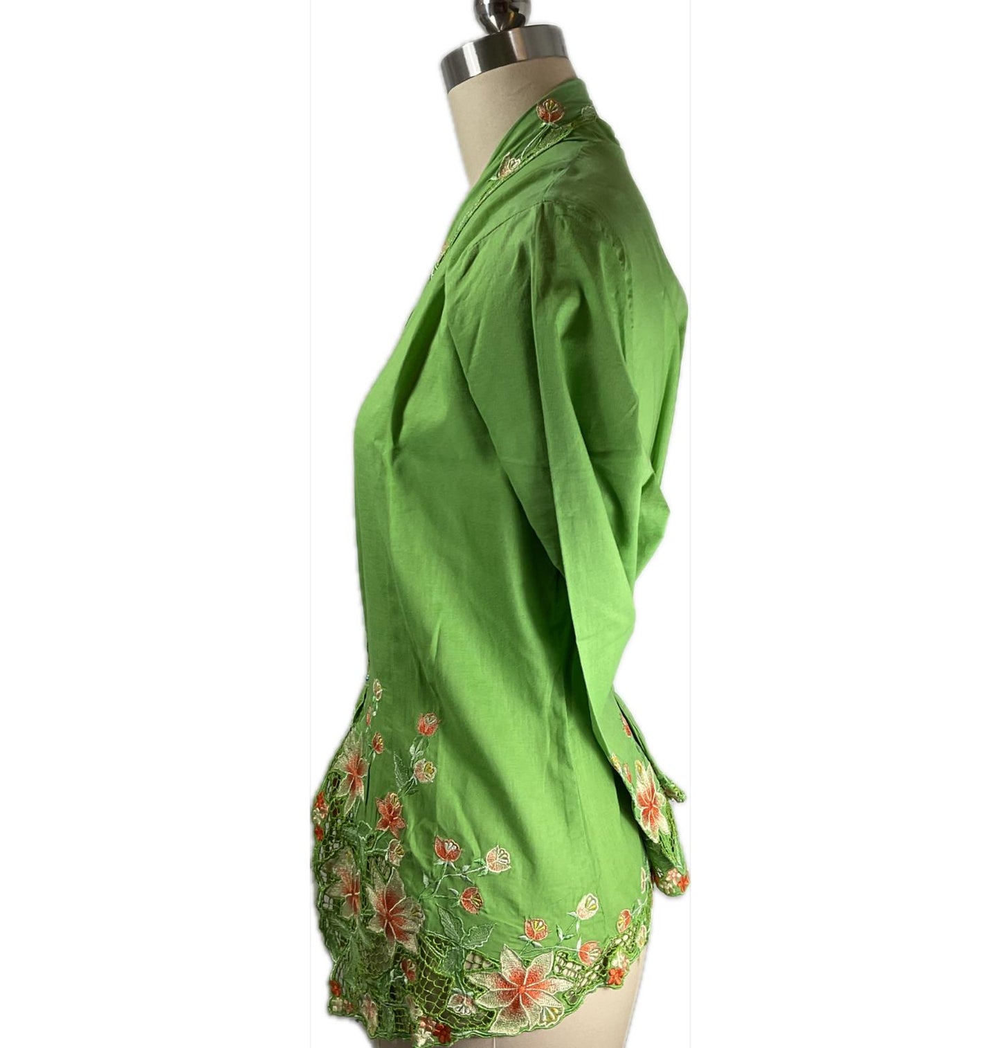 Standard Peranakan Top SPT-XL-GREEN-A6666005