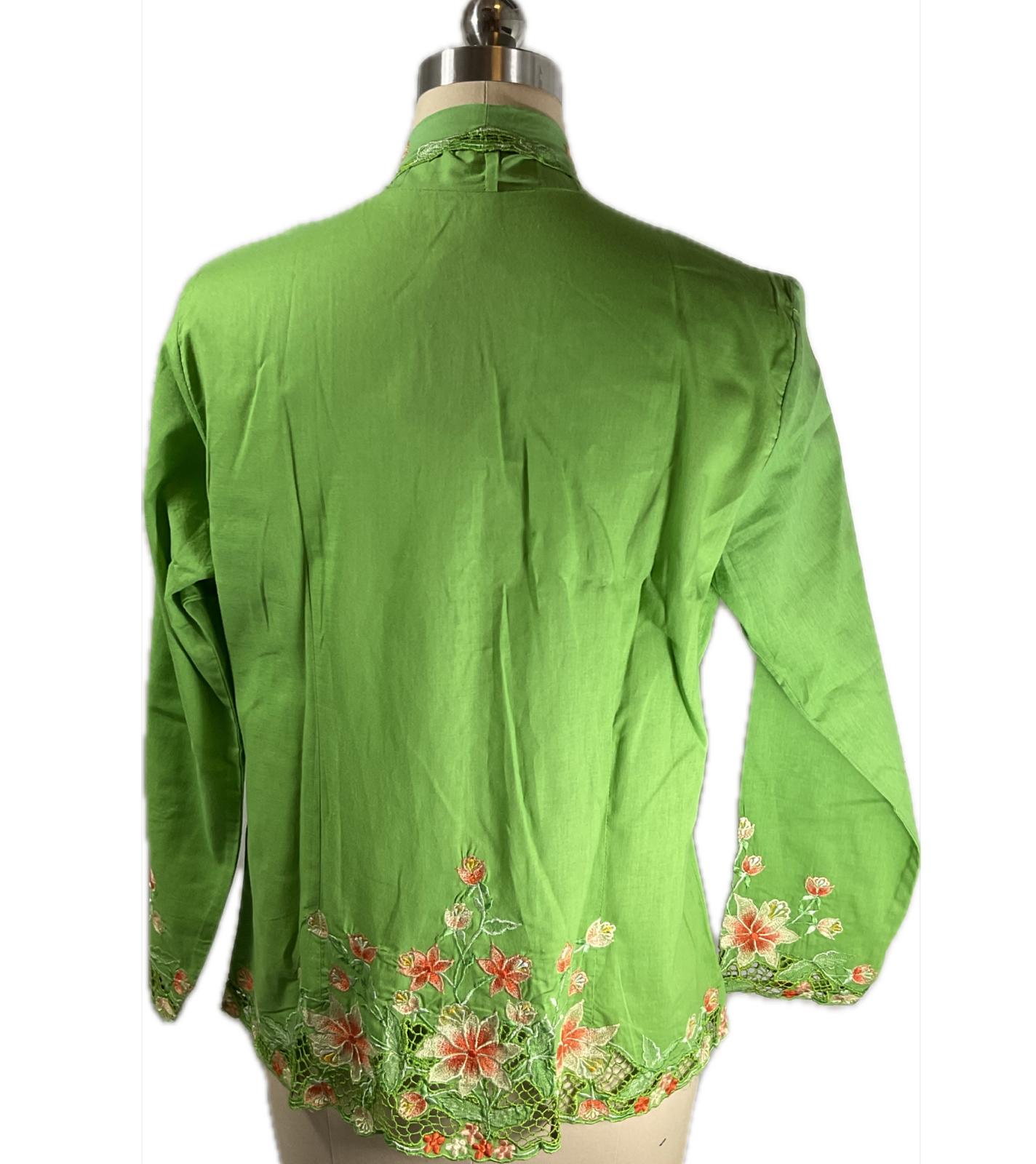 Standard Peranakan Top SPT-XL-GREEN-A6666005
