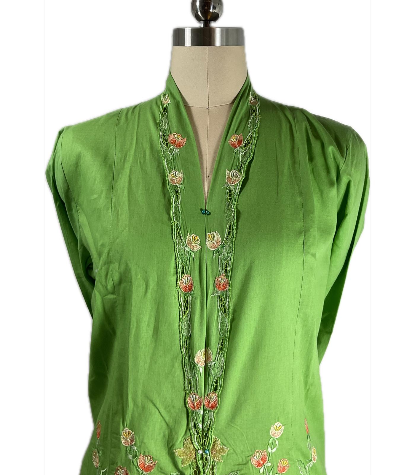 Standard Peranakan Top SPT-XL-GREEN-A6666005