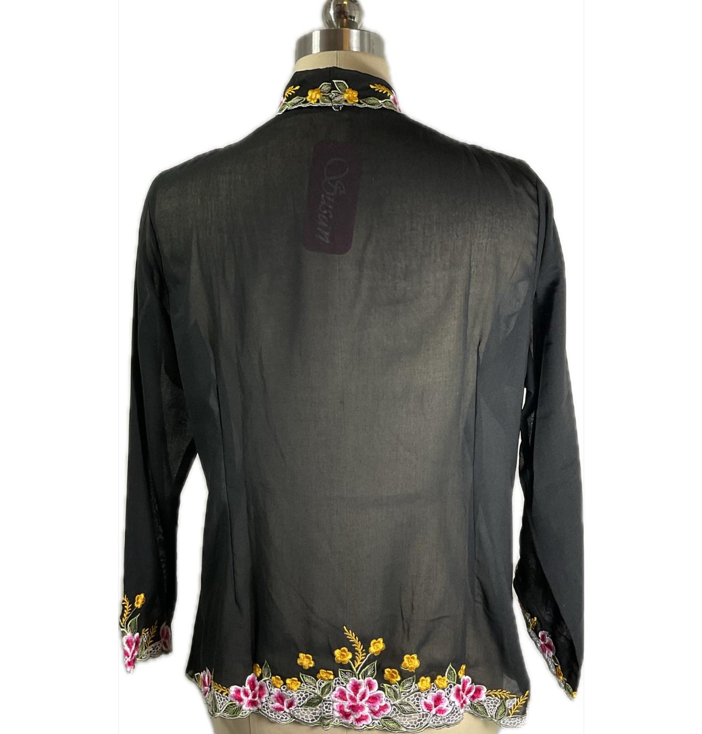 Standard Peranakan Top SPT-XL-BLACK-A6666010