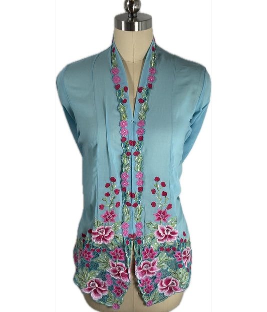 Standard Peranakan Top SPT-XL-BLUE-A6666011