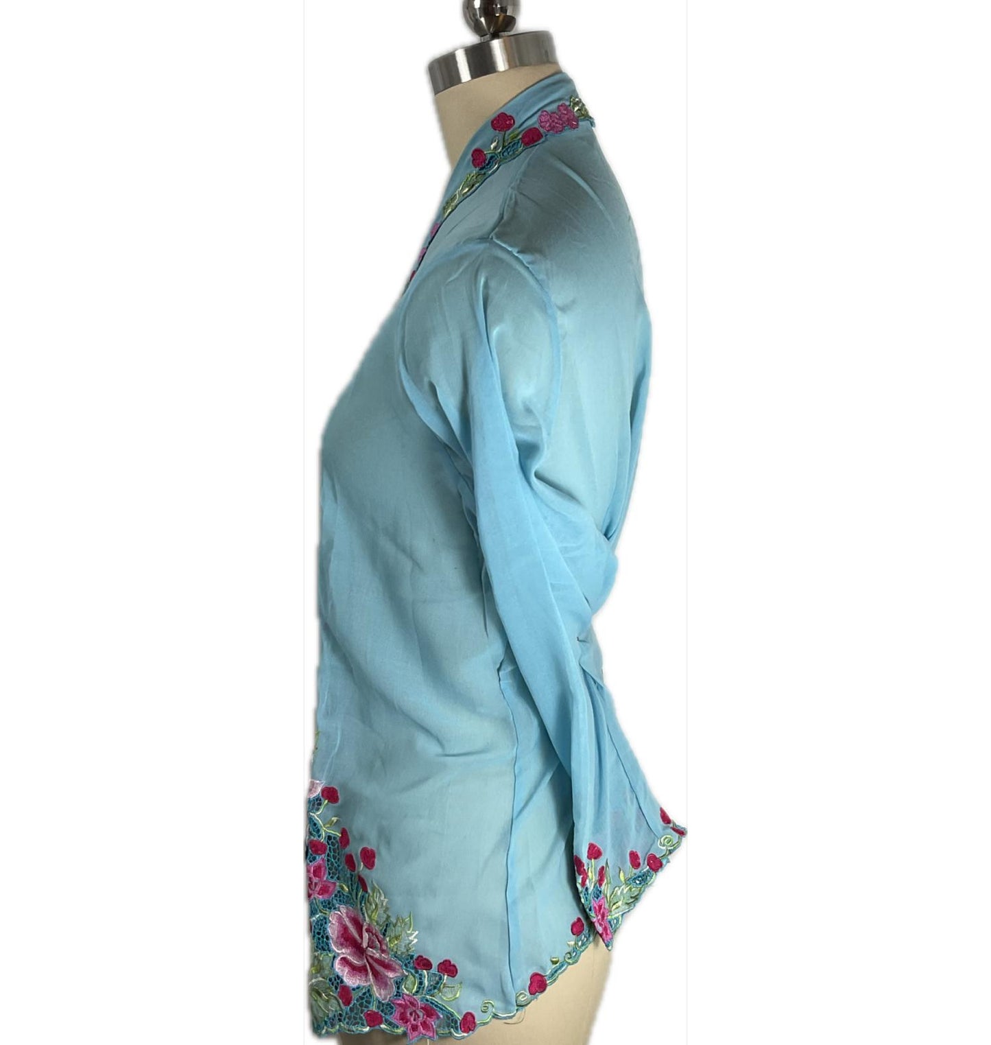 Standard Peranakan Top SPT-XL-BLUE-A6666011