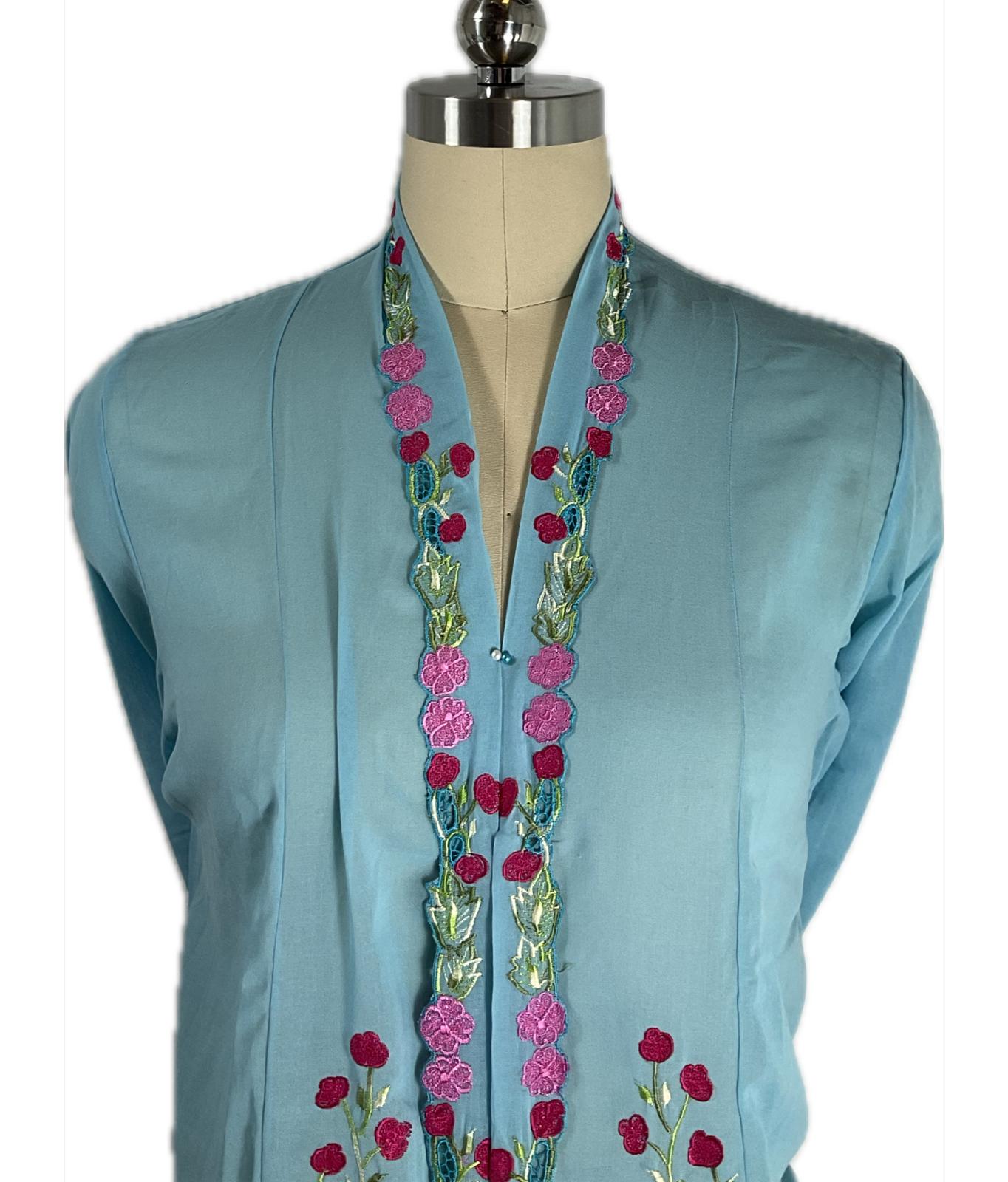 Standard Peranakan Top SPT-XL-BLUE-A6666011