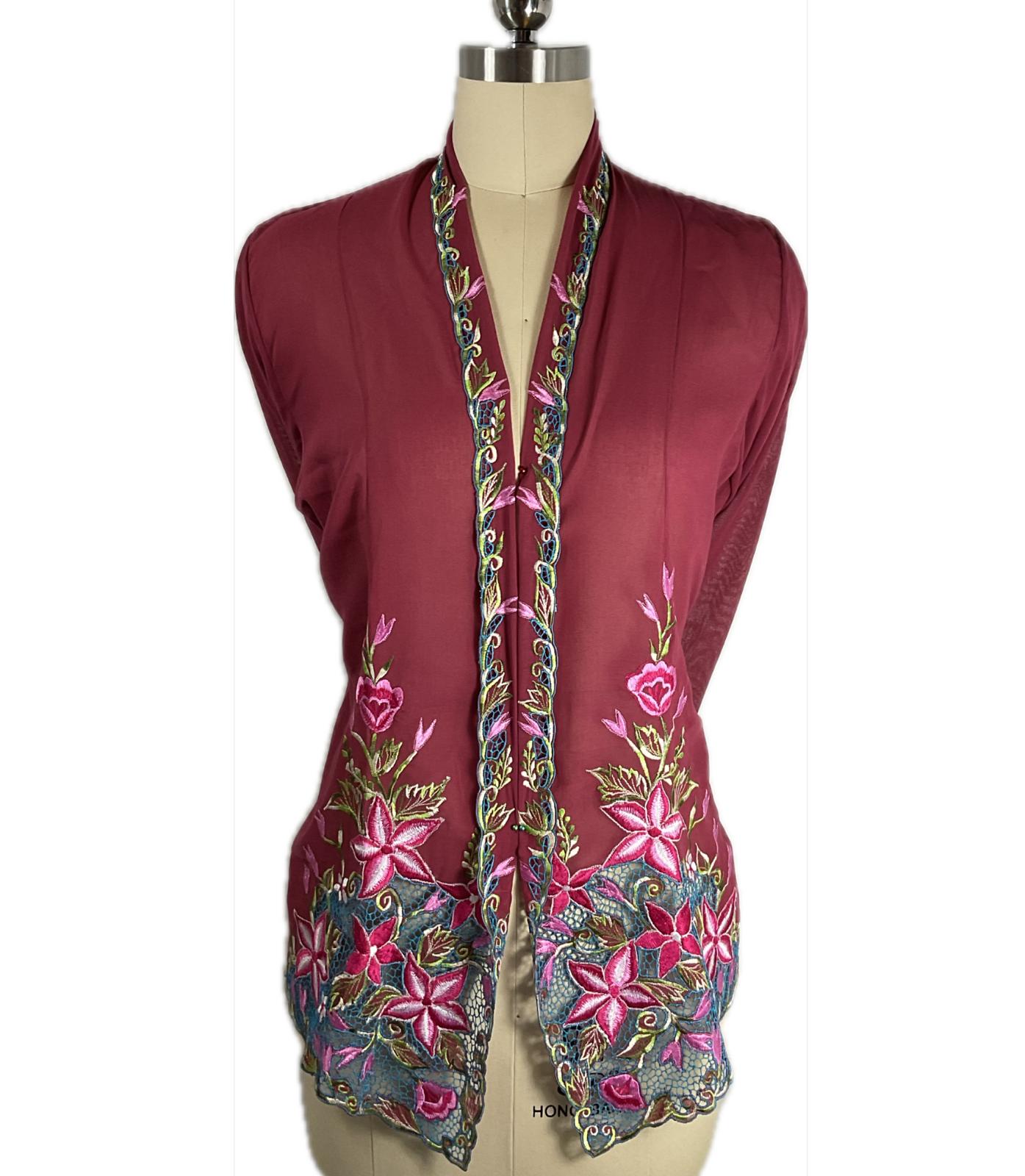 Standard Peranakan Top SPT-XL-RED-A6666006
