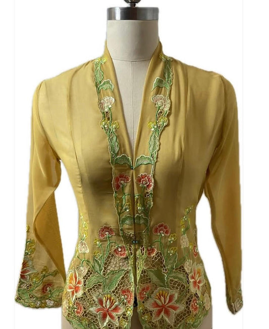 Standard Peranakan Top SPT-XL-YELLOW-A6666013