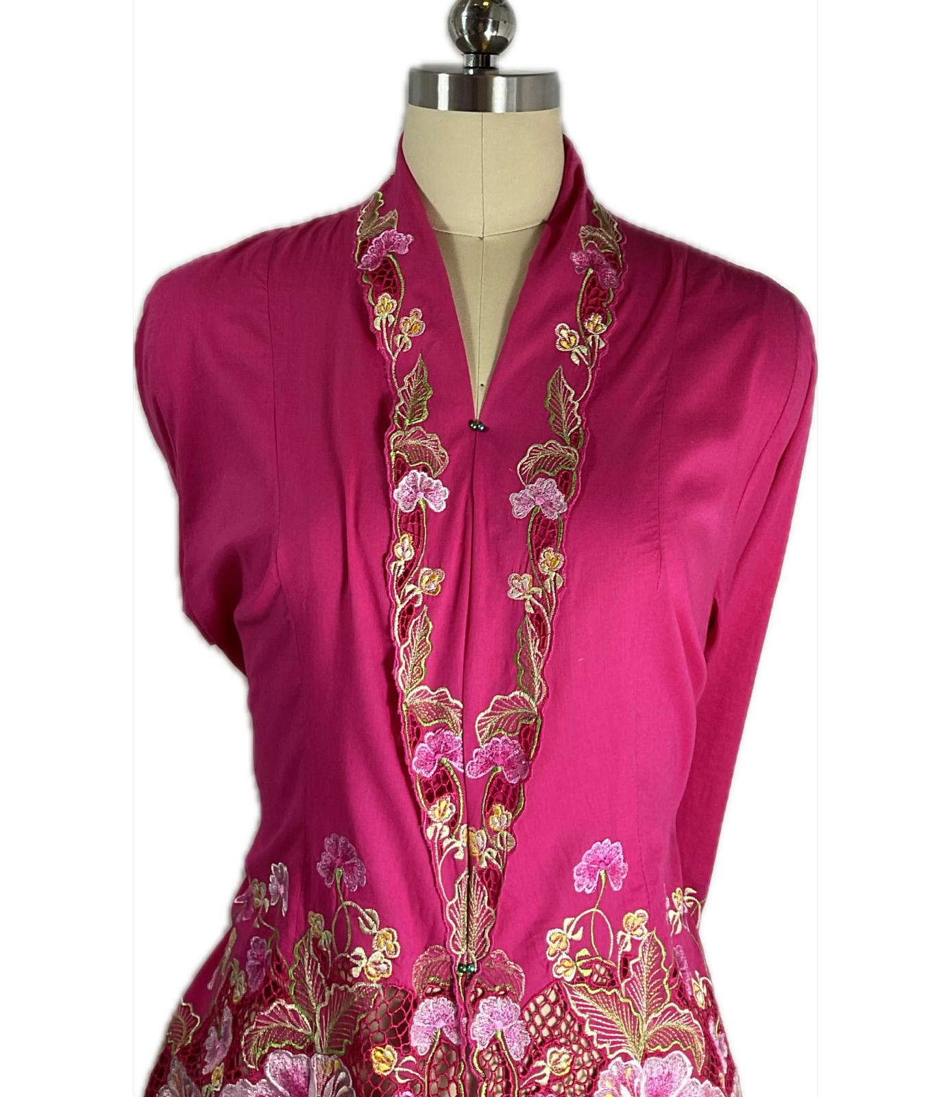Standard Peranakan Top SPT-XXL-PINK-A66666011
