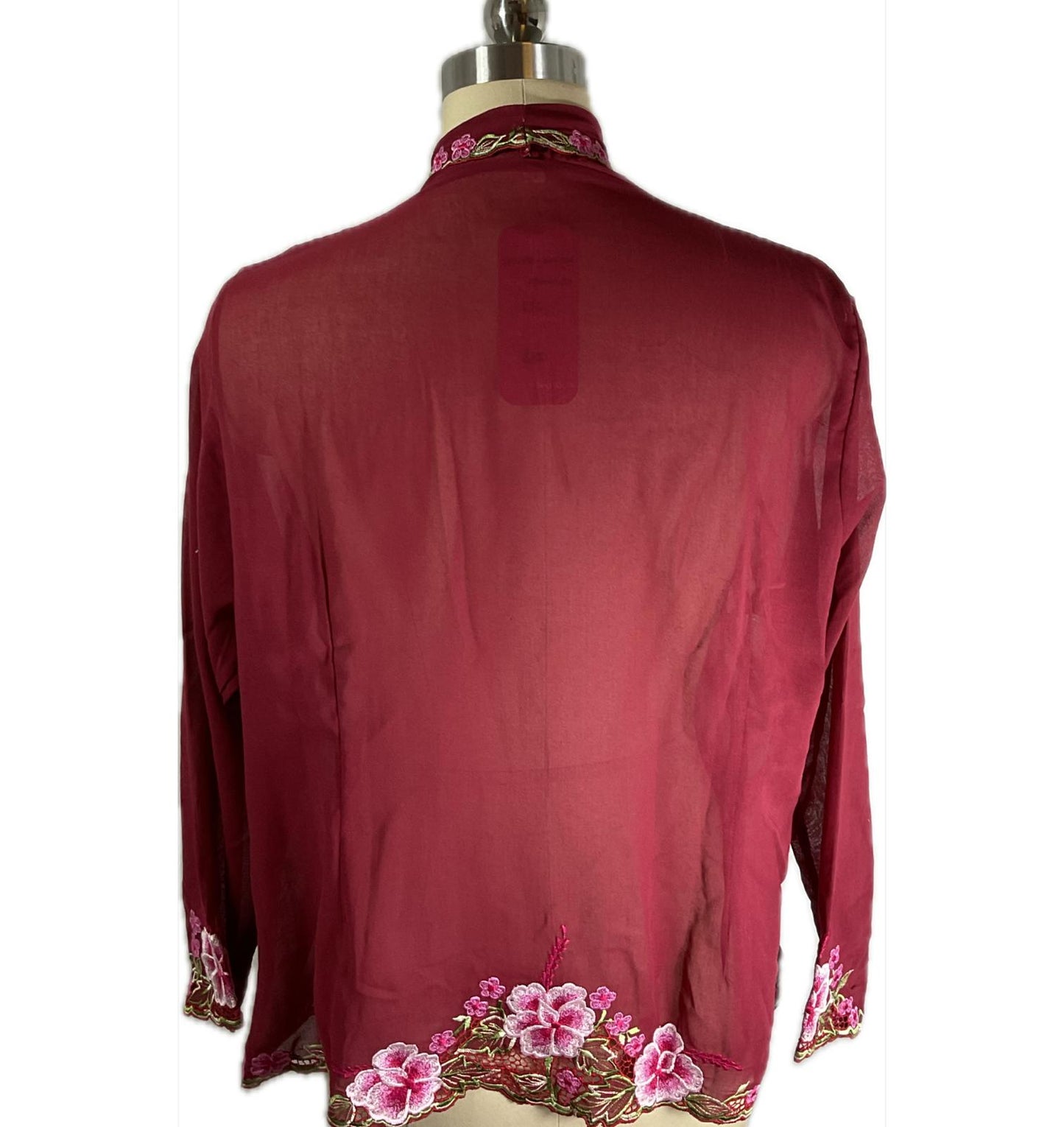 Standard Peranakan Top SPT-XXL-MAROON-A66666001