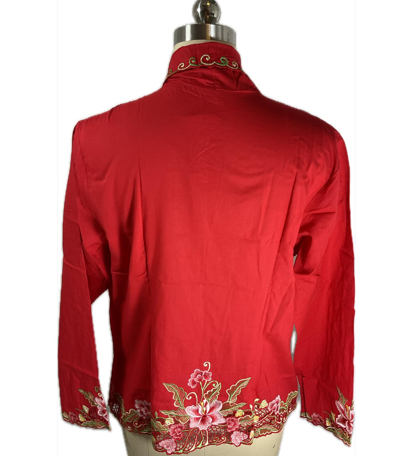 Standard Peranakan Top SPT-XXL-RED-A66666004