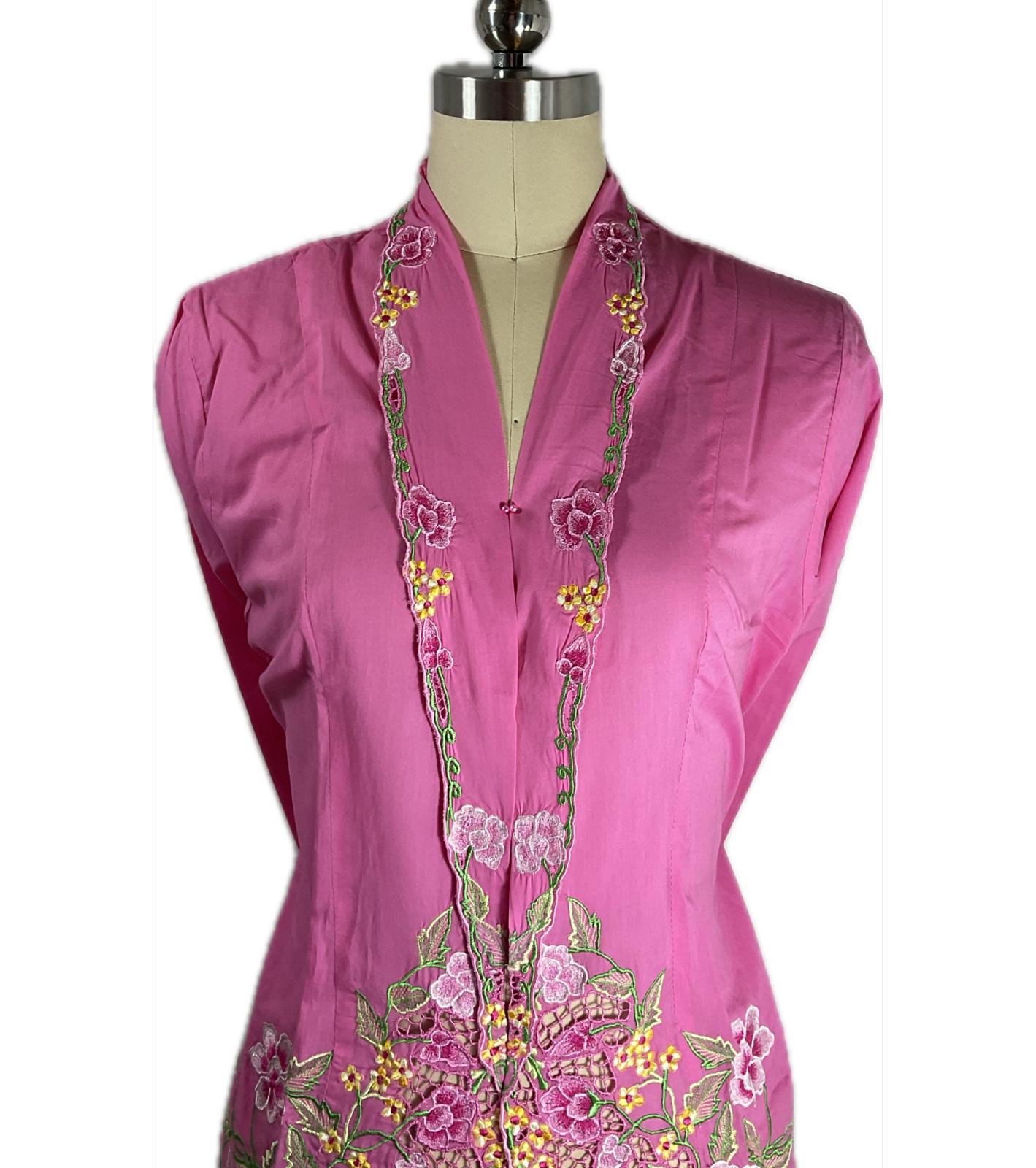 Standard Peranakan Top SPT-XXL-PINK-A66666005