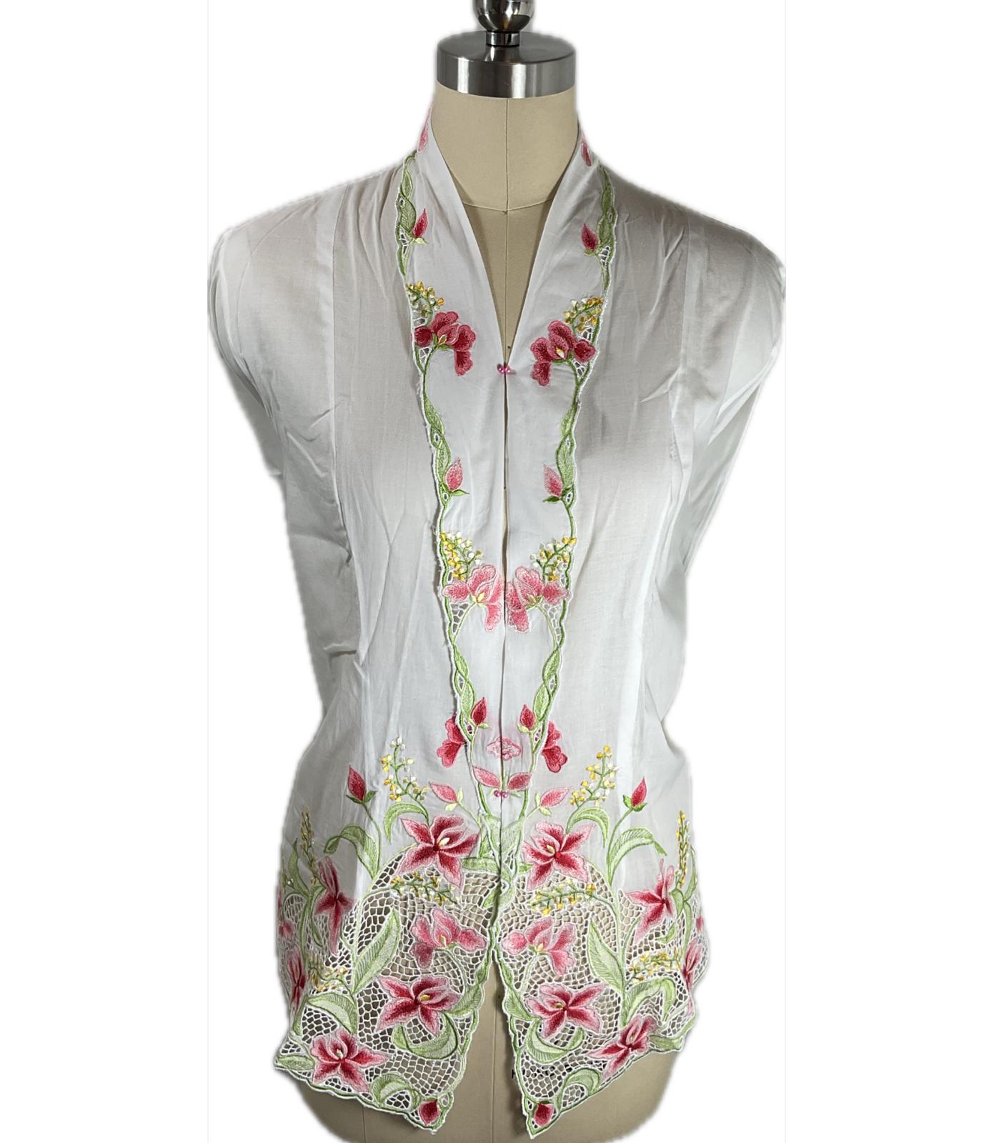Standard Peranakan Top SPT-XXL-WHITE-A66666006