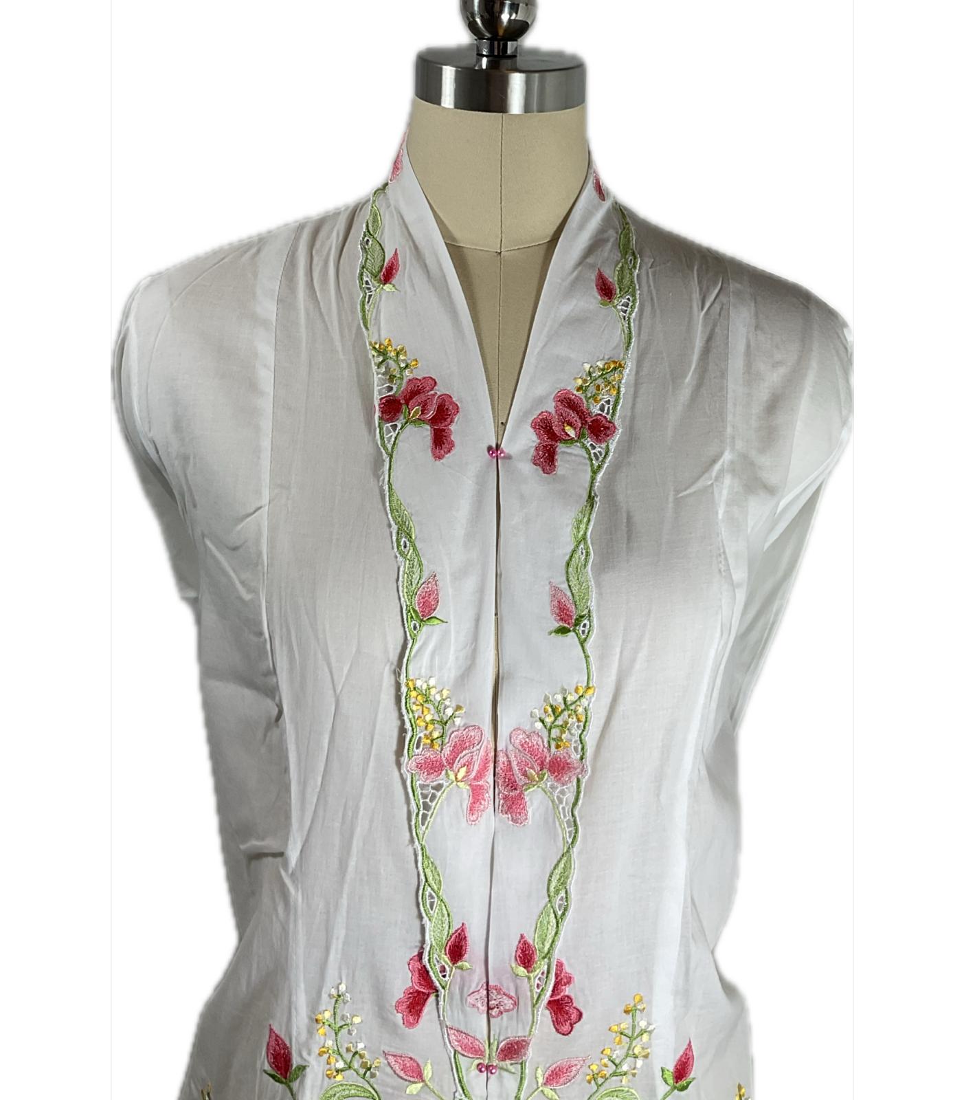 Standard Peranakan Top SPT-XXL-WHITE-A66666006