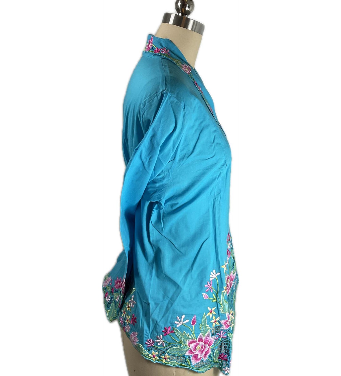 Standard Peranakan Top SPT-XXL-BLUE-A66666007