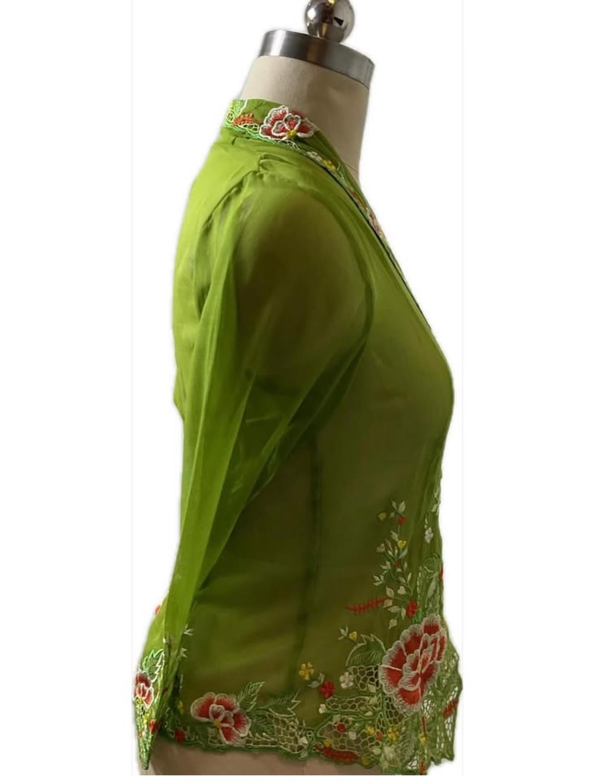 Standard Peranakan Top SPT-XXL-GREEN-A66666002