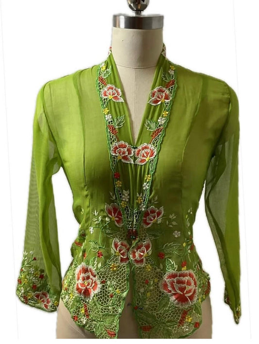 Standard Peranakan Top SPT-XXL-GREEN-A66666002