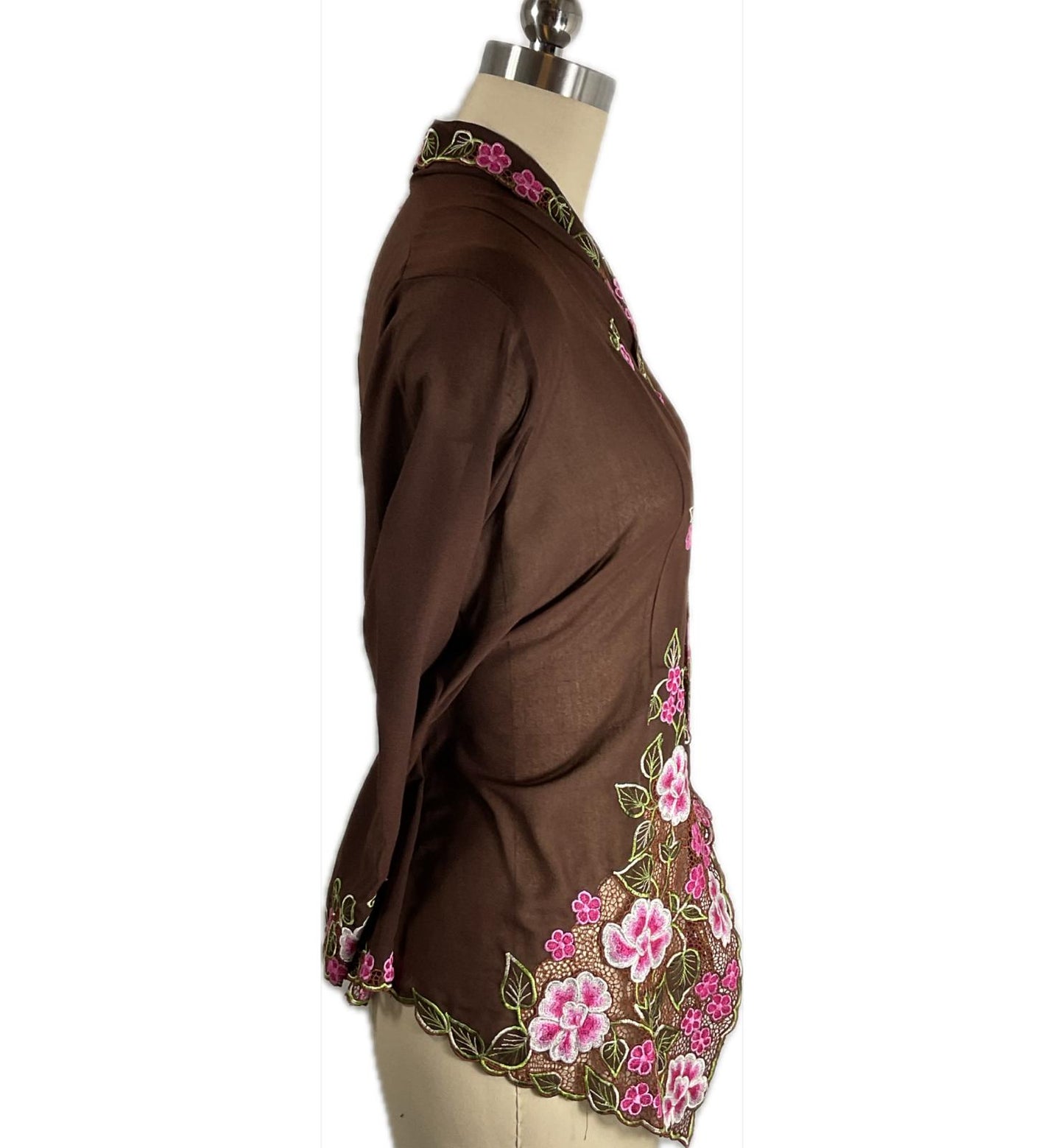 Standard Peranakan Top SPT-XXL-BROWN-A66666012