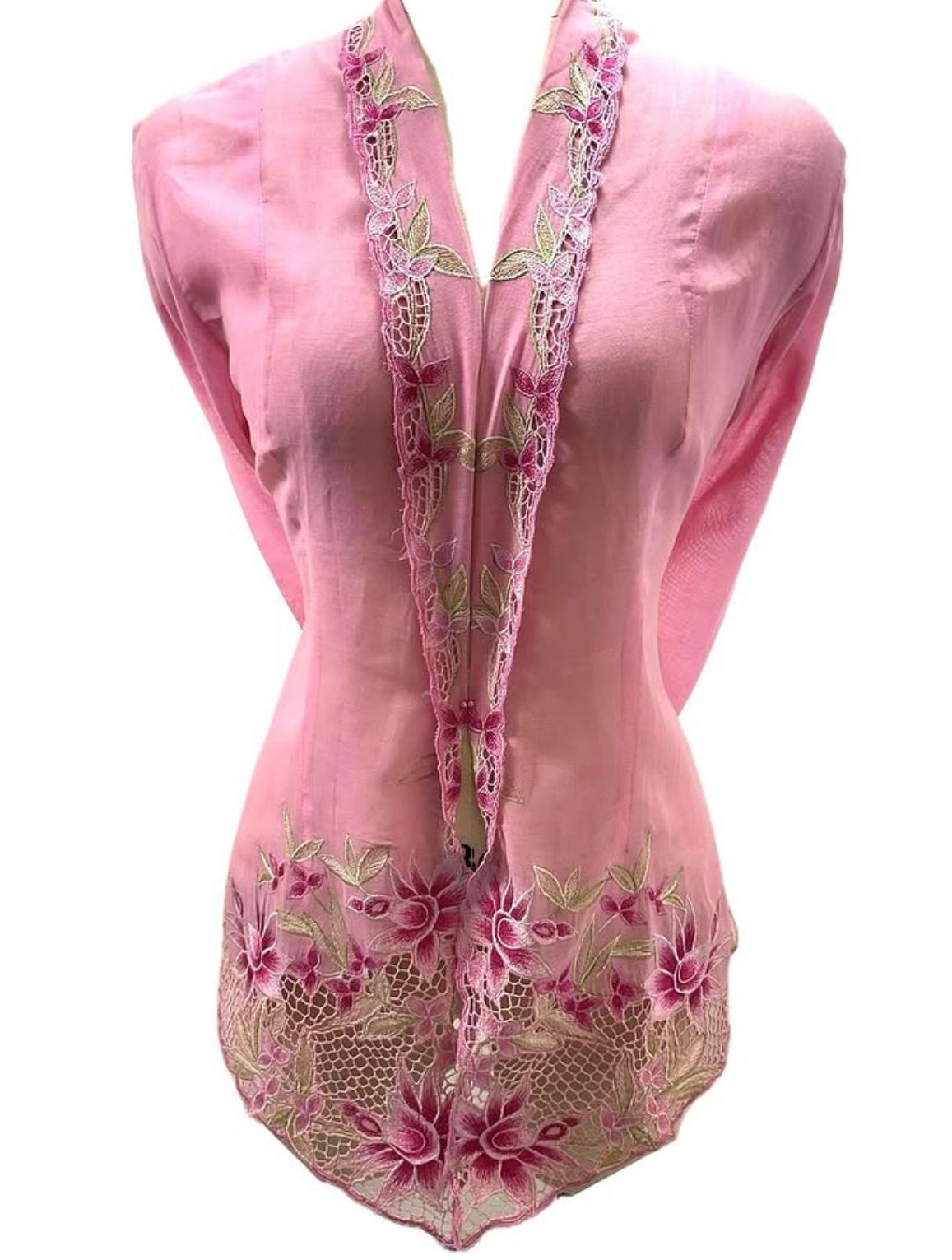 Standard Peranakan Top SPT-XXXL-PINK-A666666004
