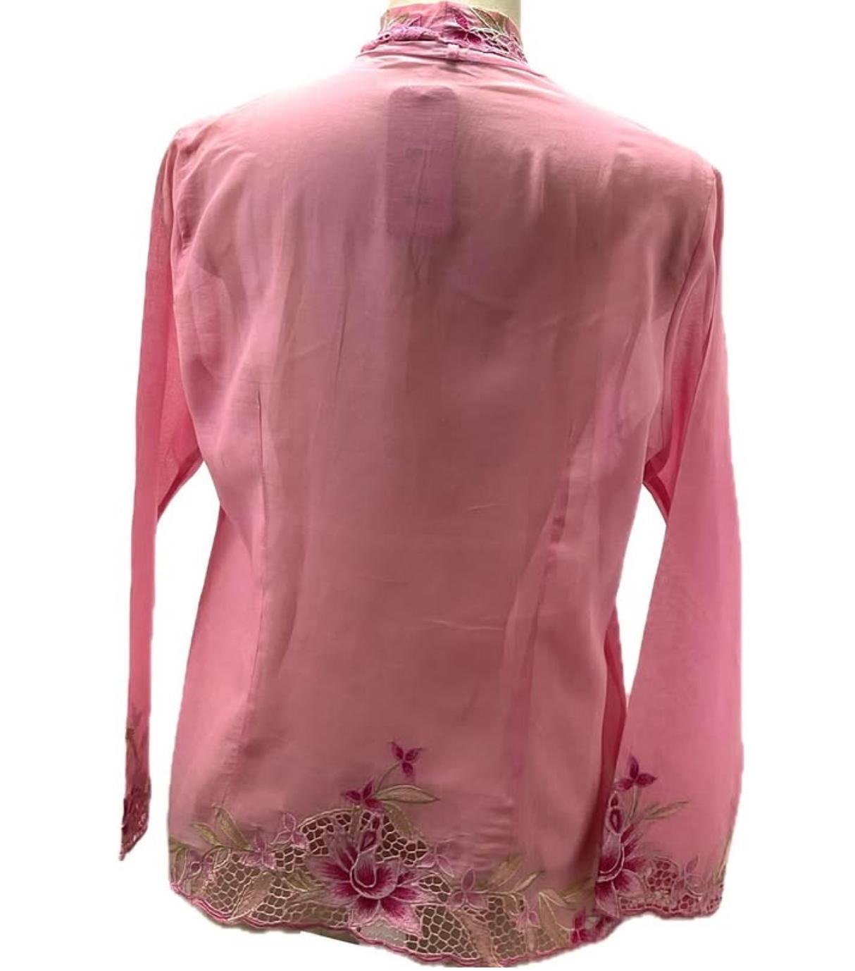 Standard Peranakan Top SPT-XXXL-PINK-A666666004