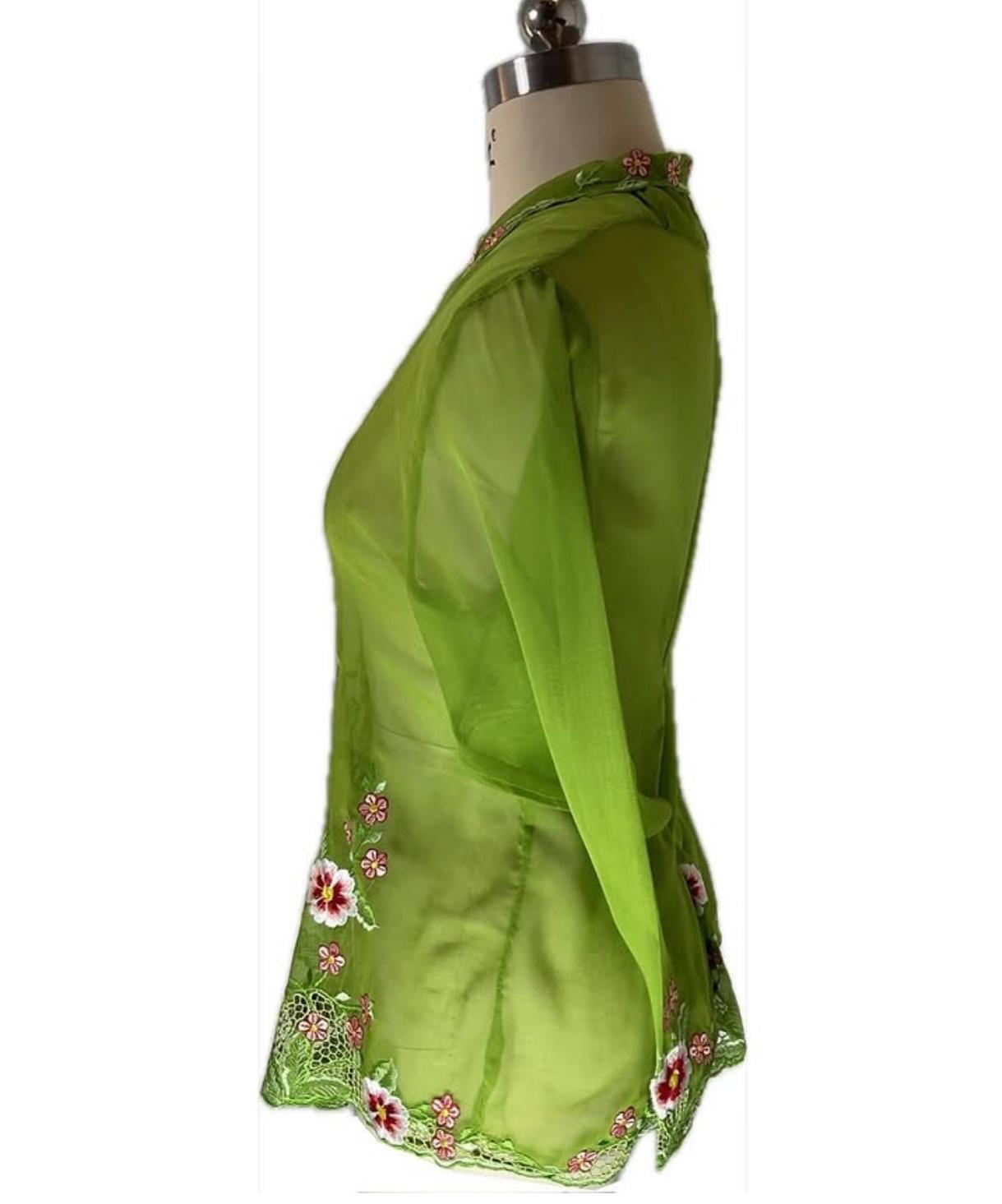 Standard Peranakan Top SPT-XXXL-GREEN-A666666003