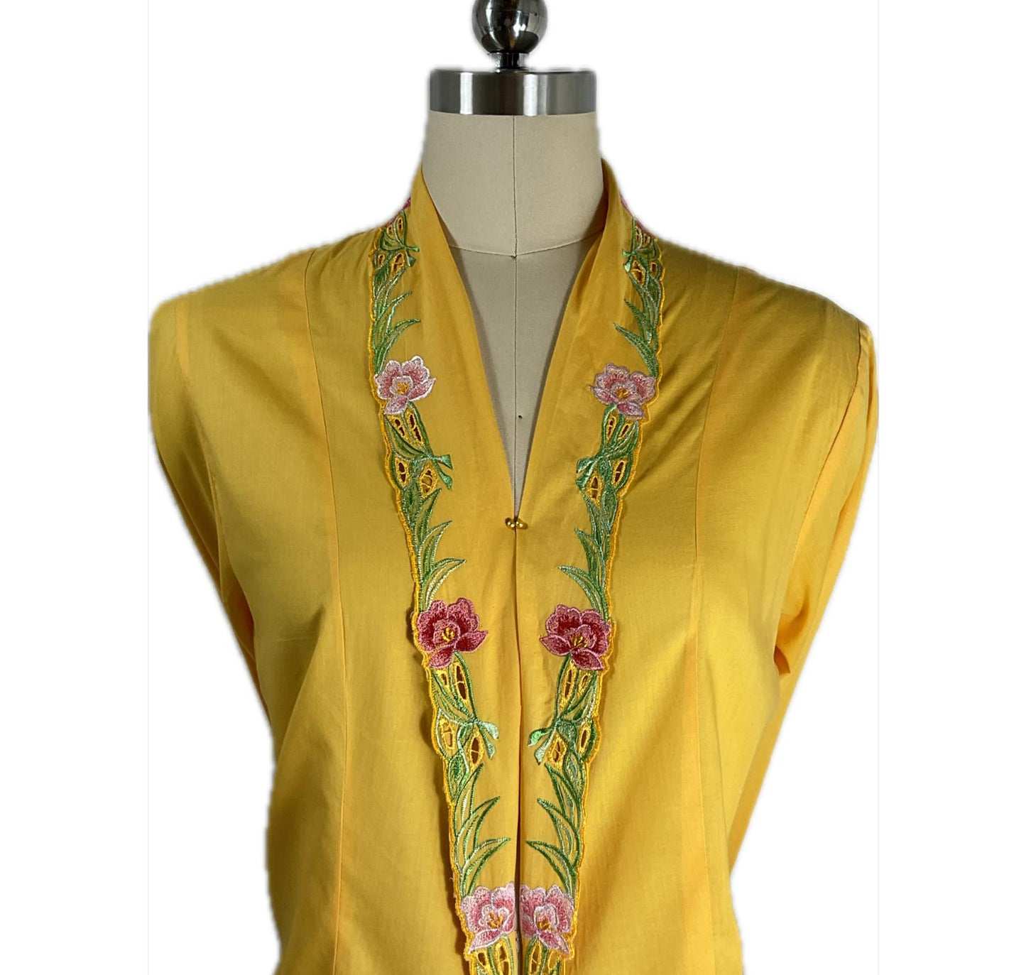 Standard Peranakan Top SPT-XXXL-YELLOW-A666666009