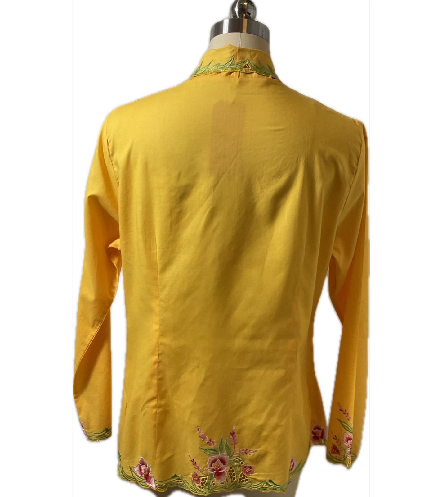 Standard Peranakan Top SPT-XXXL-YELLOW-A666666009
