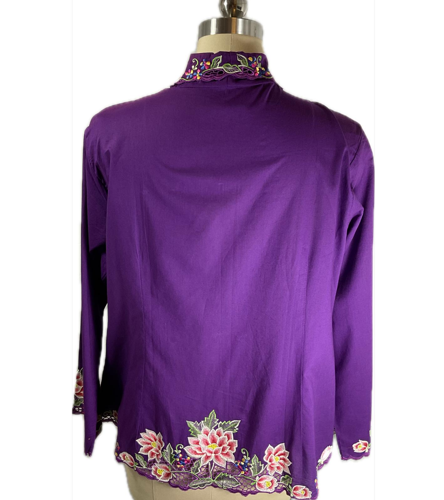 Standard Peranakan Top SPT-XXXL-PURPLE-A666666010