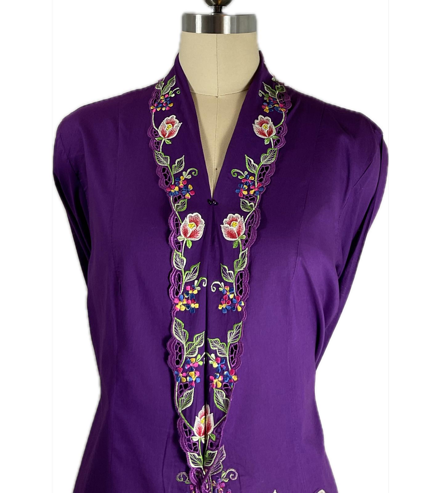 Standard Peranakan Top SPT-XXXL-PURPLE-A666666010