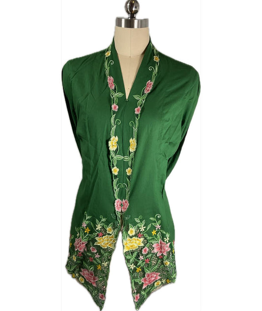 Standard Peranakan Top SPT-4XL-GREEN-A6666666001