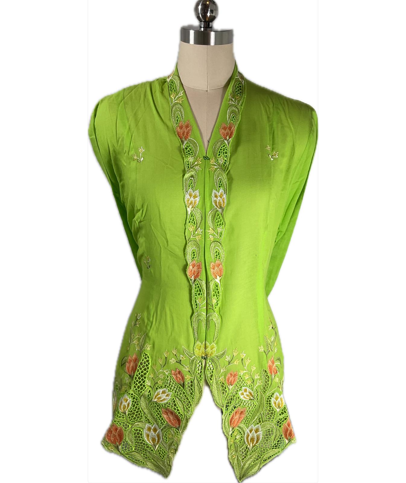 Standard Peranakan Top SPT-5XL-GREEN-A66666666002