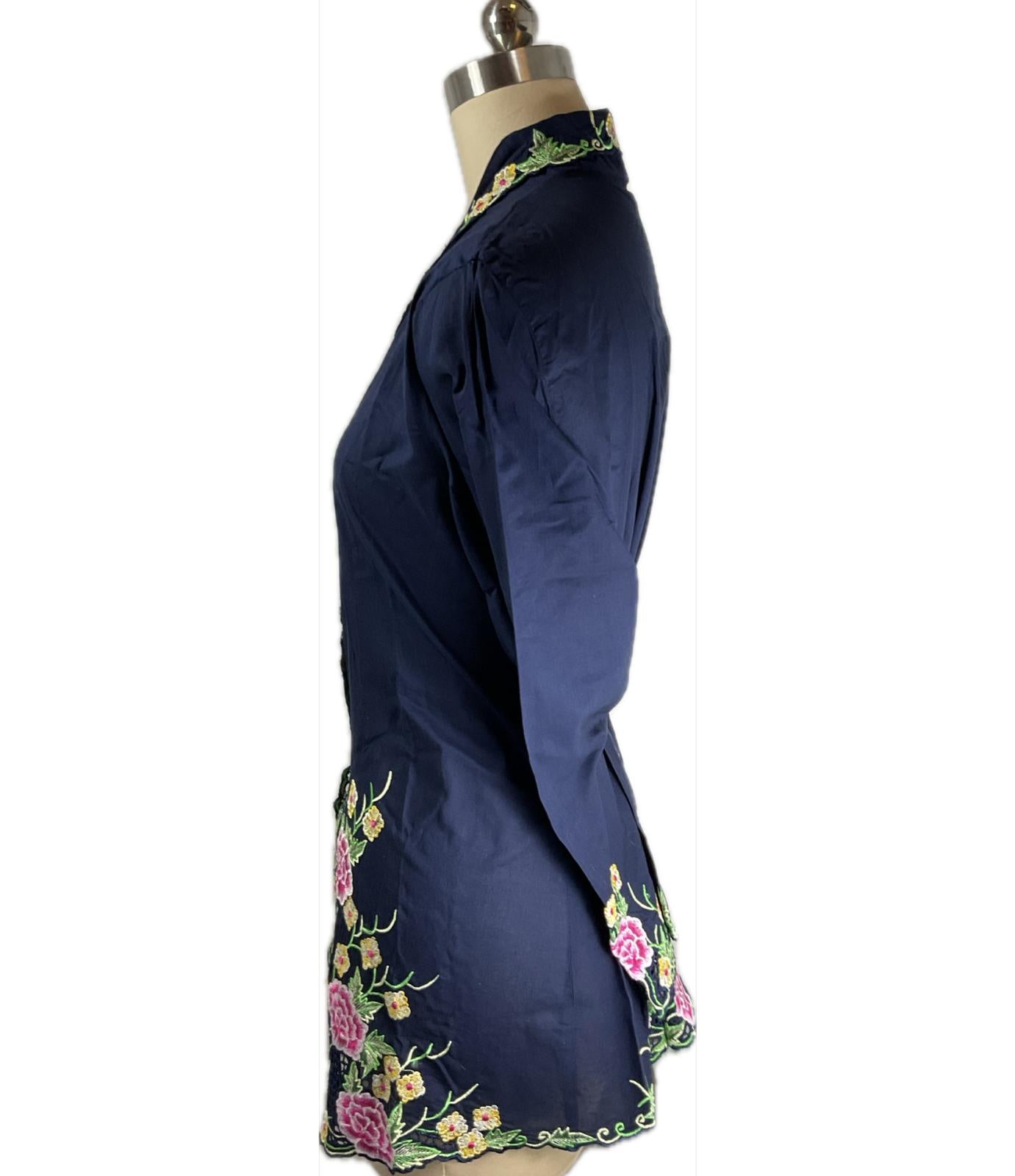 Standard Peranakan Top SPT-5XL-BLUE-A66666666003