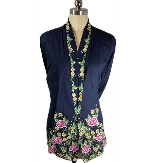 Standard Peranakan Top SPT-5XL-BLUE-A66666666003