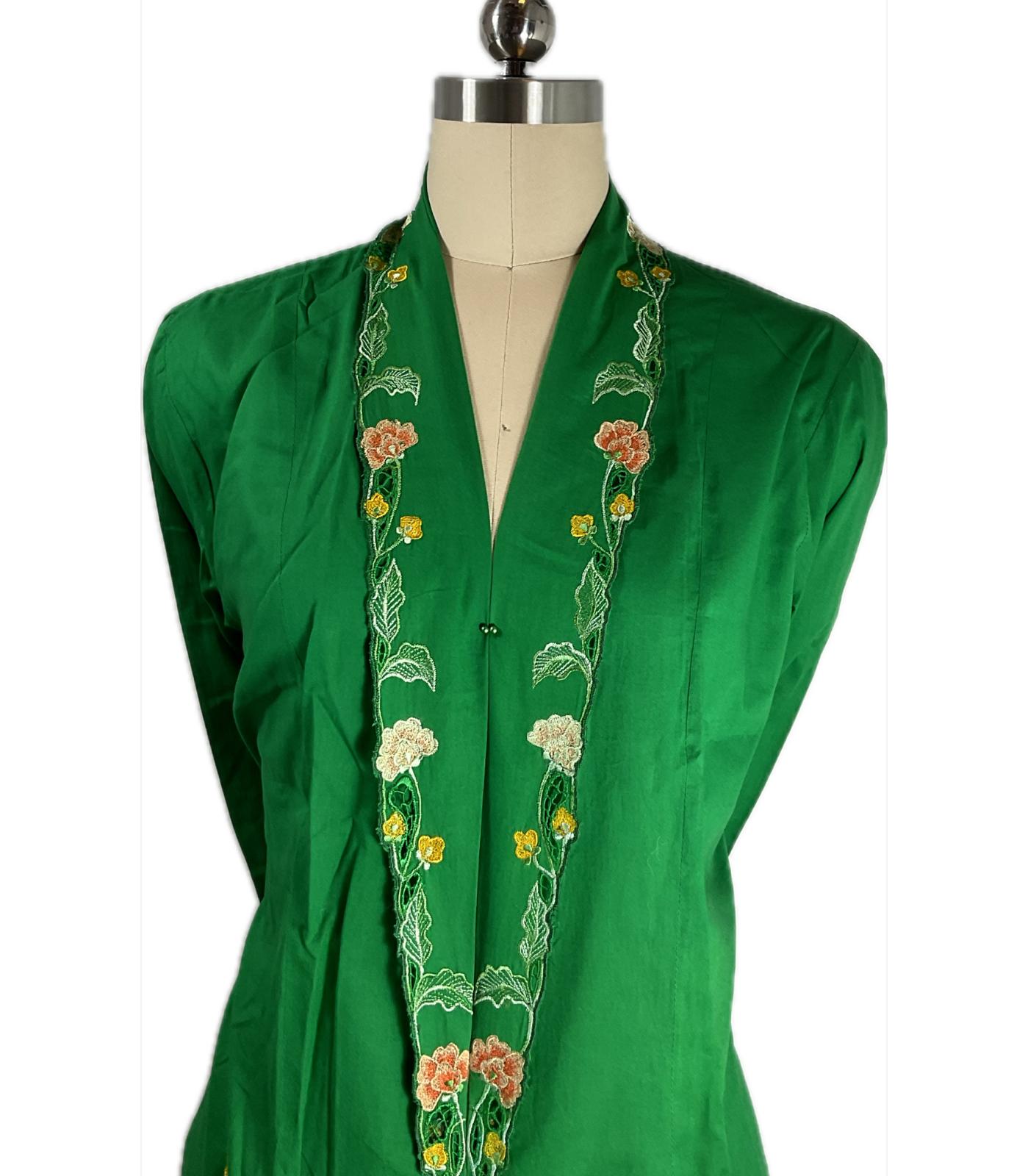 Standard Peranakan Top SPT-5XL-GREEN-A66666666004
