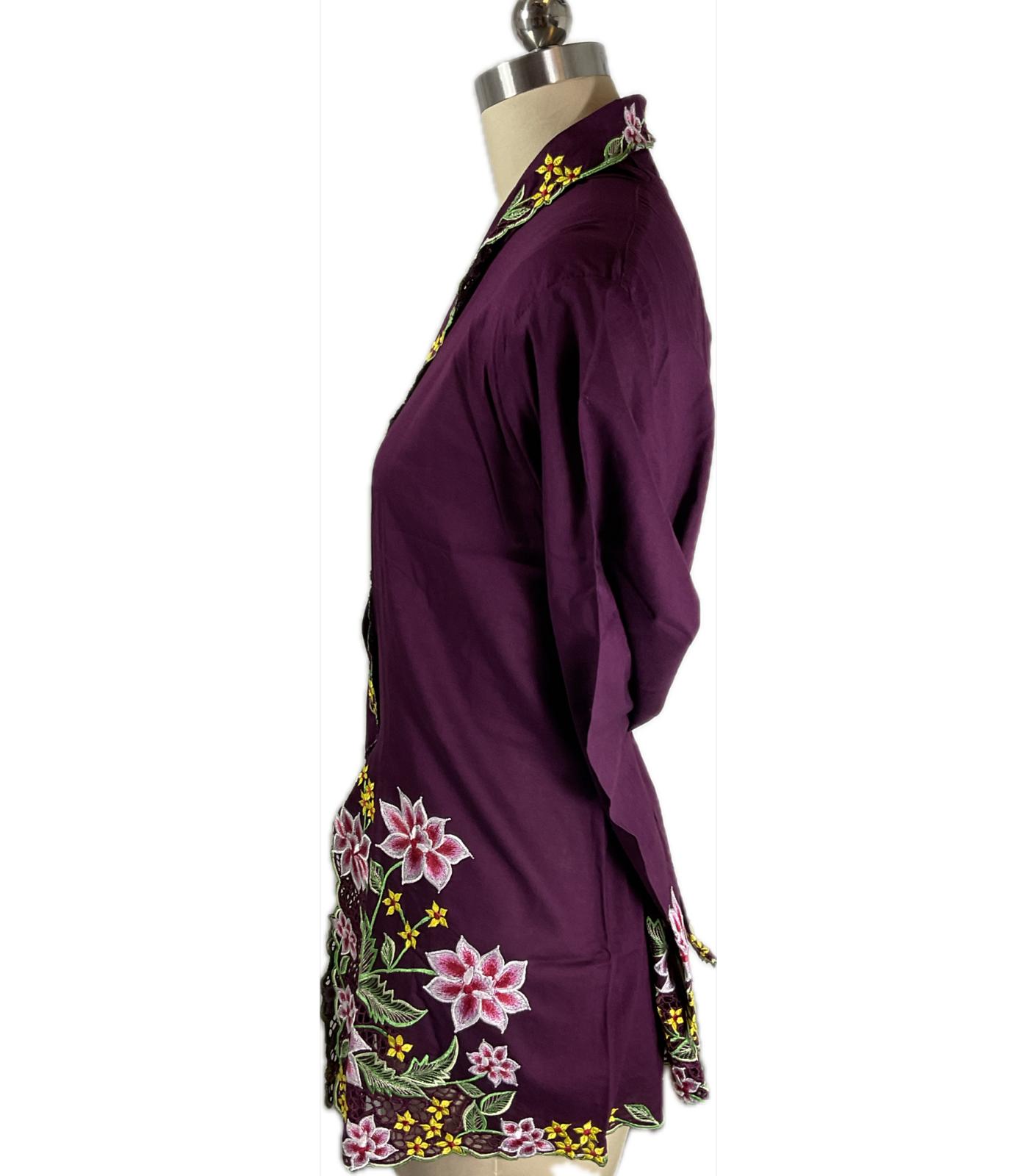 Standard Peranakan Top SPT-5XL-PURPLE-A66666666005