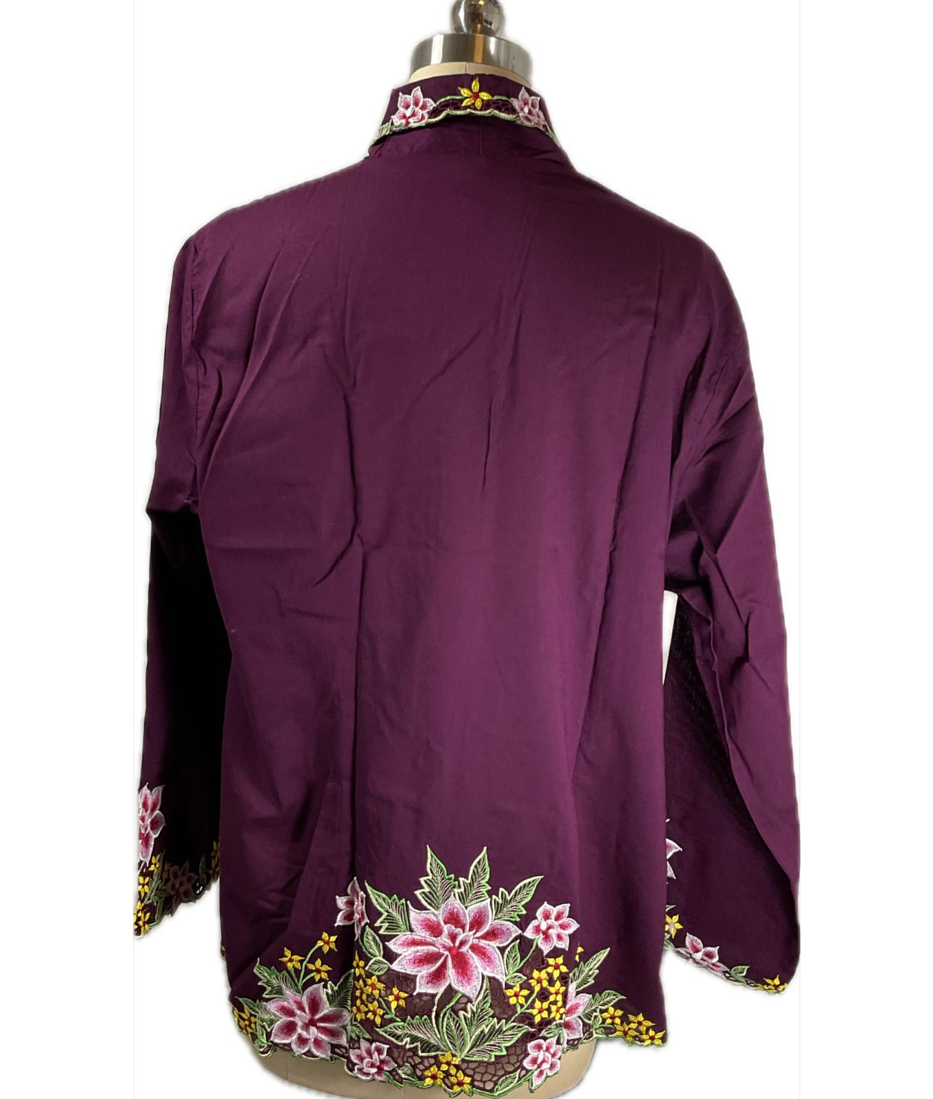 Standard Peranakan Top SPT-5XL-PURPLE-A66666666005