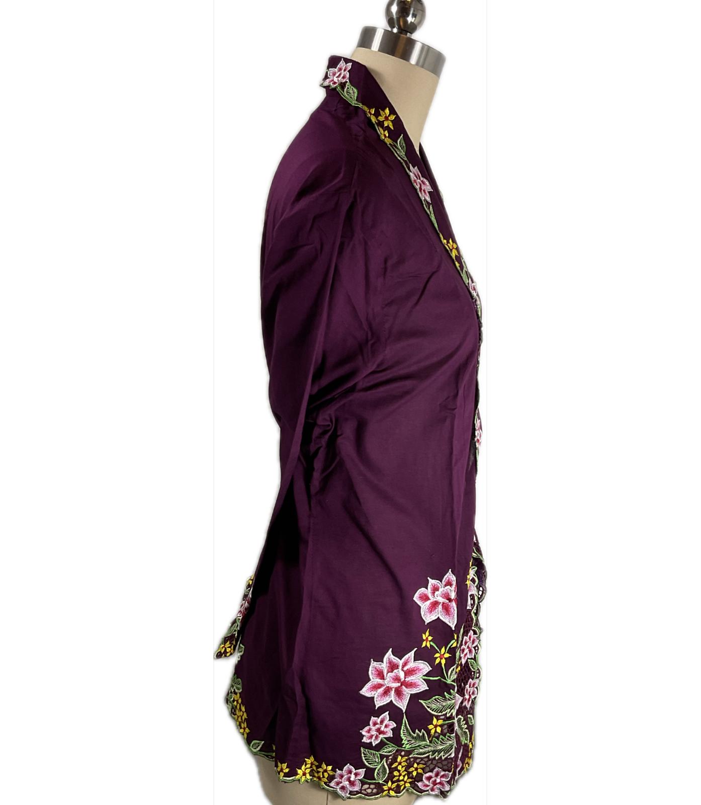 Standard Peranakan Top SPT-5XL-PURPLE-A66666666005