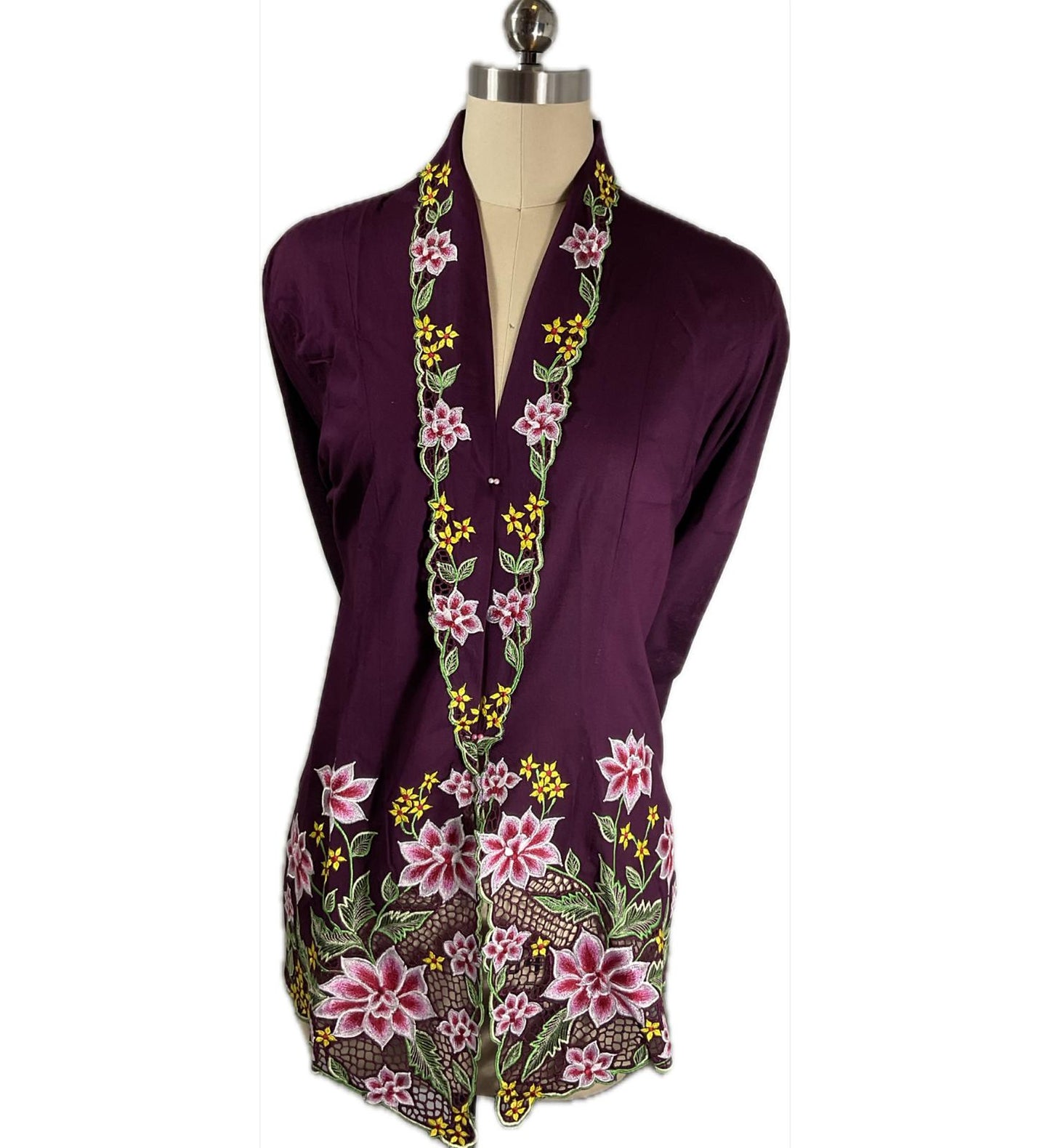 Standard Peranakan Top SPT-5XL-PURPLE-A66666666005