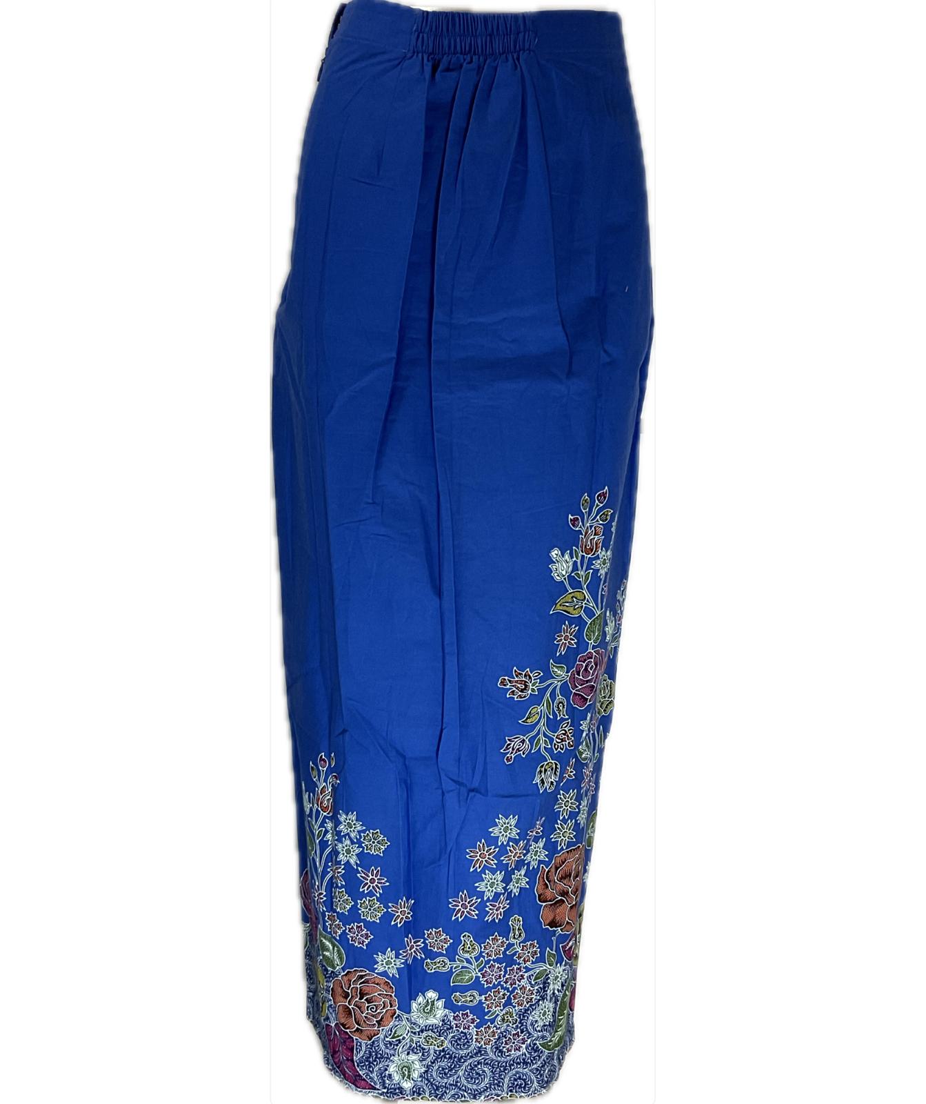 Ladies Batik Sarong LBS-S-BLUE-3001
