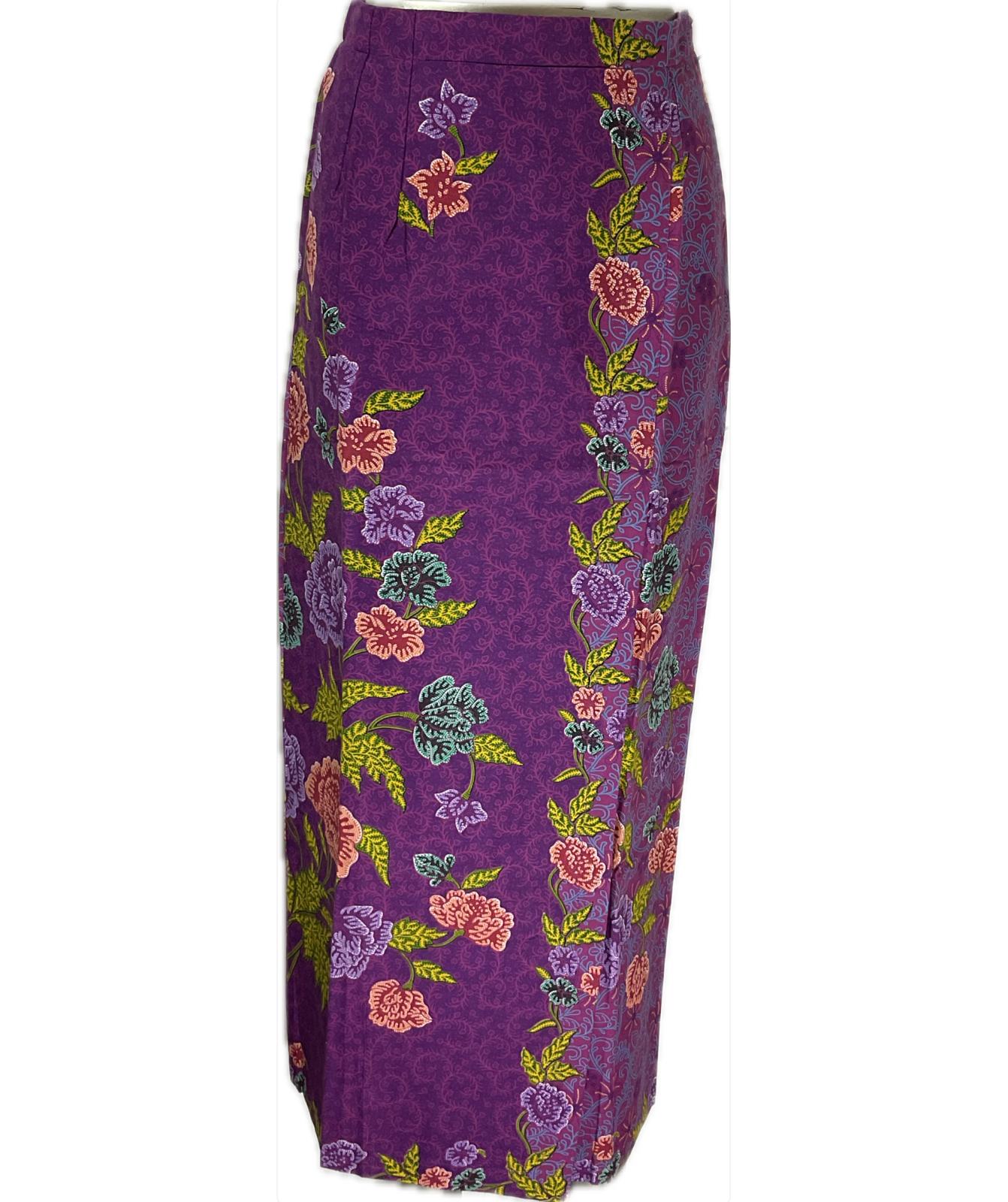 Ladies Batik Sarong LBS-S-PURPLE-3002