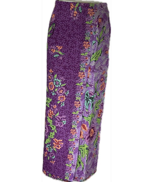 Ladies Batik Sarong LBS-S-PURPLE-3006