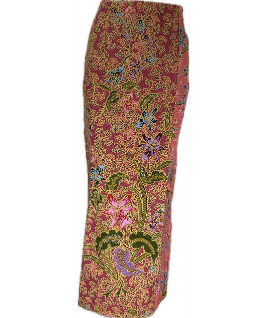 Ladies Batik Sarong LBS-S-PEACH-3007