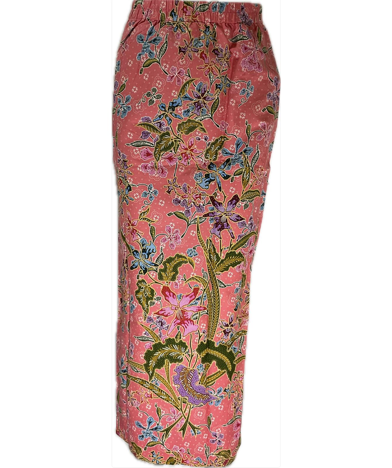 Ladies Batik Sarong LBS-S-PEACH-3025