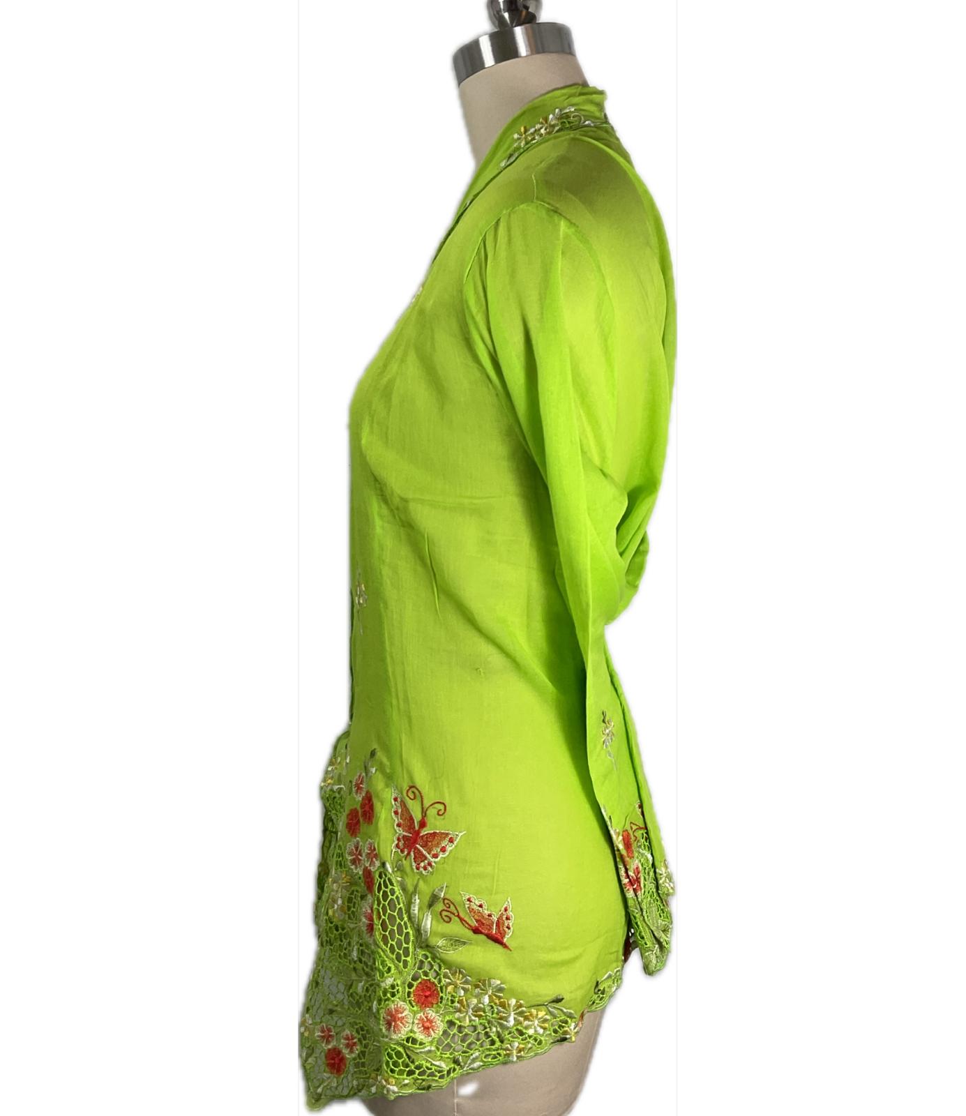 Standard Peranakan Top SPT-5XL-GREEN-A66666666006