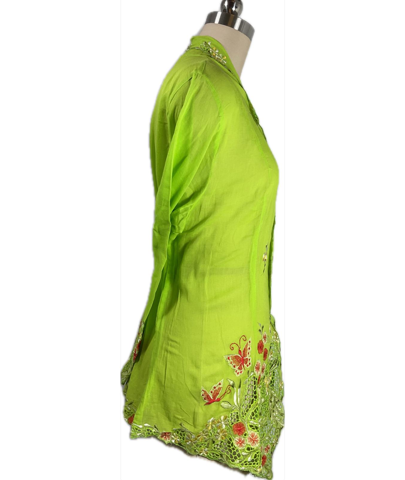 Standard Peranakan Top SPT-5XL-GREEN-A66666666006